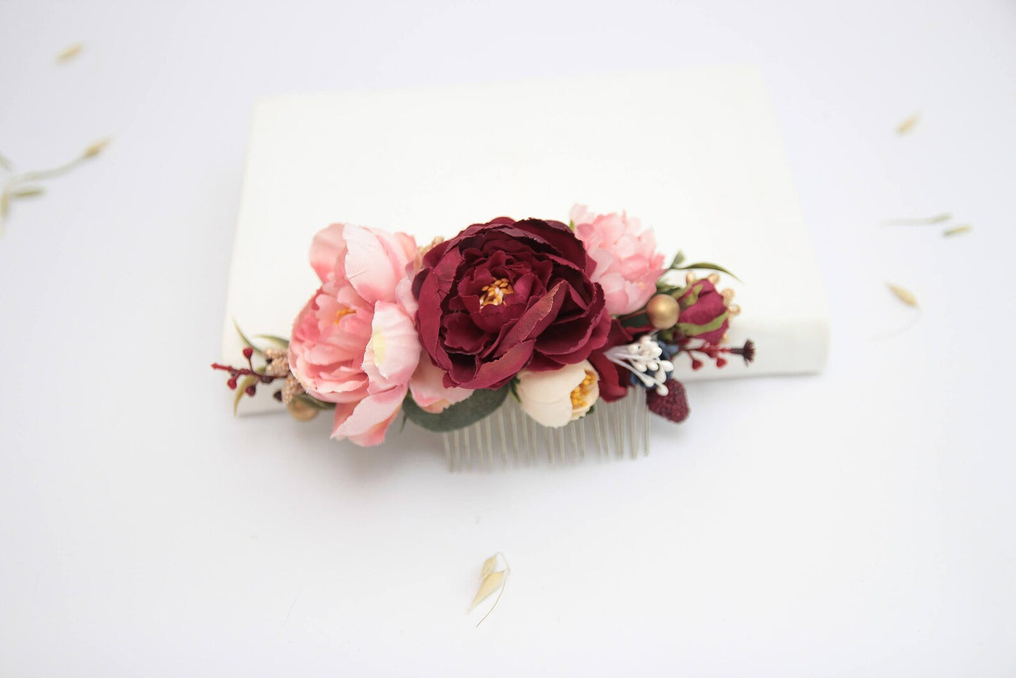 wedding flower comb, bridal flower comb, blush flower comb, boho flower comb, bridal flower comb, rustic wedding comb, bridesmaid comb, bride hair comb, holiday hair comb, burgundy floral comb, girl hair comb, nude flower comb, pastel flower comb, pink hair comb, greenery hair piece, mini hair comb, flower hair comb, orange flower comb, pink flower comb, gray flower comb, light pink comb, ivory hair piece, vintage bridal comb, outdoor wedding, floral comb bride