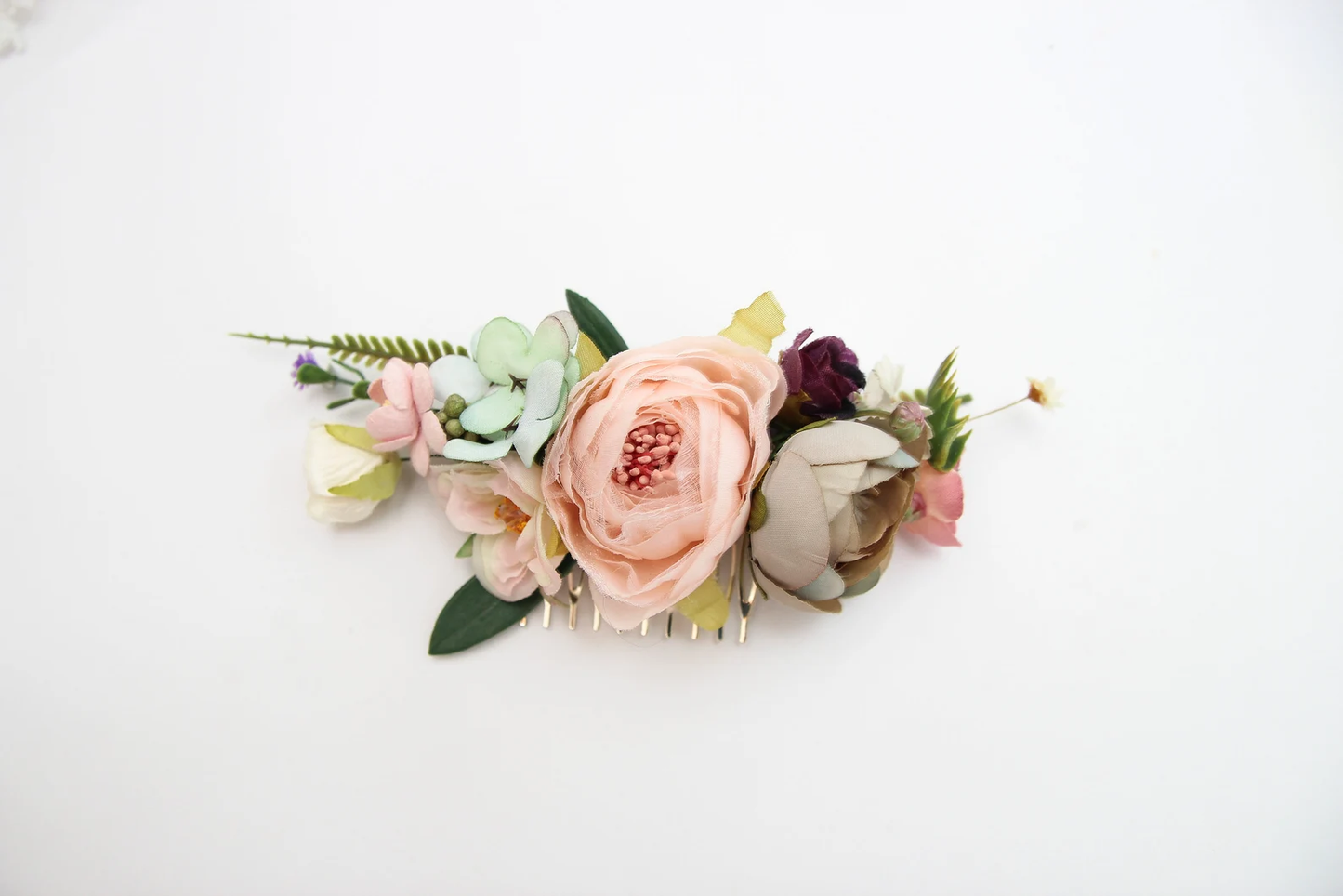 wedding flower comb, bridal flower comb, blush flower comb, boho flower comb, bridal flower comb, rustic wedding comb, bridesmaid comb, bride hair comb, holiday hair comb, burgundy floral comb, girl hair comb, nude flower comb, pastel flower comb, pink hair comb, greenery hair piece, mini hair comb, flower hair comb, orange flower comb, pink flower comb, gray flower comb, light pink comb, ivory hair piece, vintage bridal comb, outdoor wedding, floral comb bride
