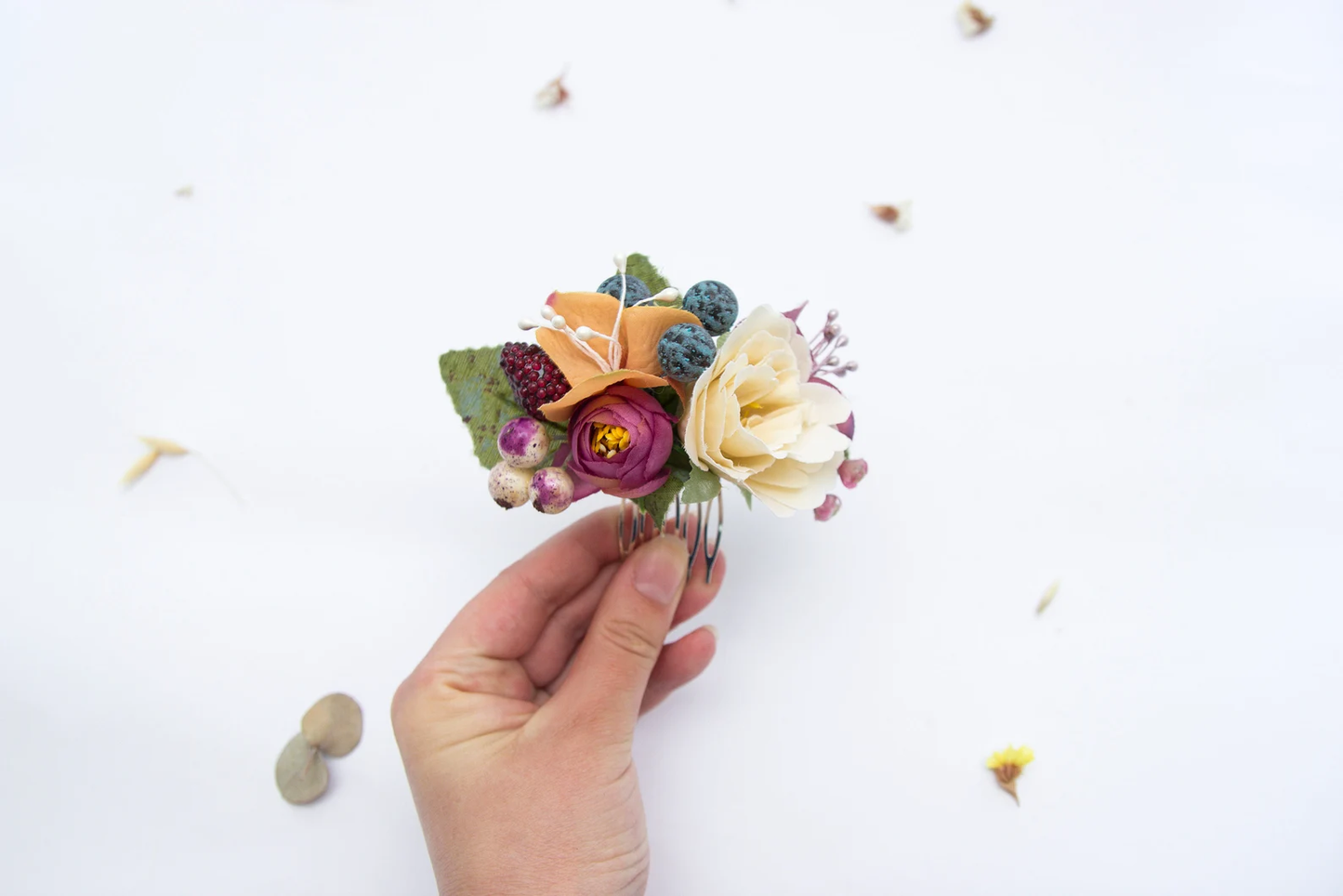 wedding flower comb, bridal flower comb, blush flower comb, boho flower comb, bridal flower comb, rustic wedding comb, bridesmaid comb, bride hair comb, holiday hair comb, burgundy floral comb, girl hair comb, nude flower comb, pastel flower comb, pink hair comb, greenery hair piece, mini hair comb, flower hair comb, orange flower comb, pink flower comb, gray flower comb, light pink comb, ivory hair piece, vintage bridal comb, outdoor wedding, floral comb bride