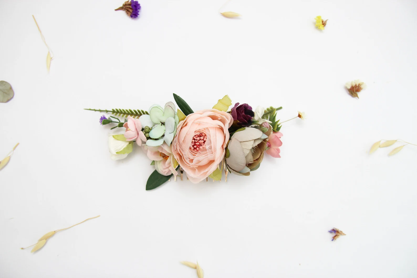 wedding flower comb, bridal flower comb, blush flower comb, boho flower comb, bridal flower comb, rustic wedding comb, bridesmaid comb, bride hair comb, holiday hair comb, burgundy floral comb, girl hair comb, nude flower comb, pastel flower comb, pink hair comb, greenery hair piece, mini hair comb, flower hair comb, orange flower comb, pink flower comb, gray flower comb, light pink comb, ivory hair piece, vintage bridal comb, outdoor wedding, floral comb bride