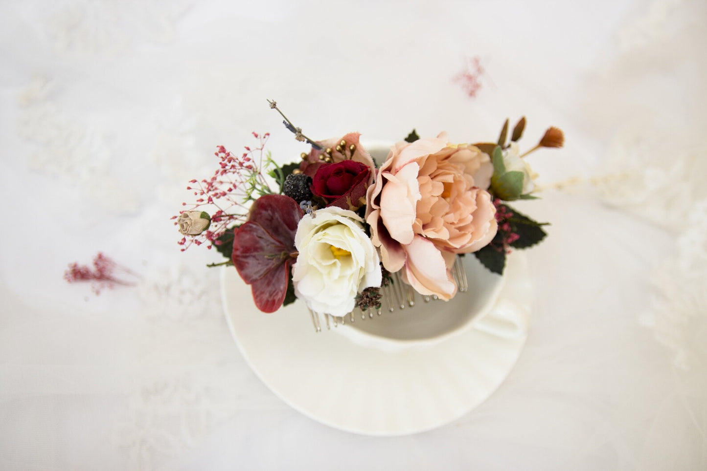wedding flower comb, bridal flower comb, blush flower comb, boho flower comb, bridal flower comb, rustic wedding comb, bridesmaid comb, bride hair comb, holiday hair comb, burgundy floral comb, girl hair comb, nude flower comb, pastel flower comb, pink hair comb, greenery hair piece, mini hair comb, flower hair comb, orange flower comb, pink flower comb, gray flower comb, light pink comb, ivory hair piece, vintage bridal comb, outdoor wedding, floral comb bride