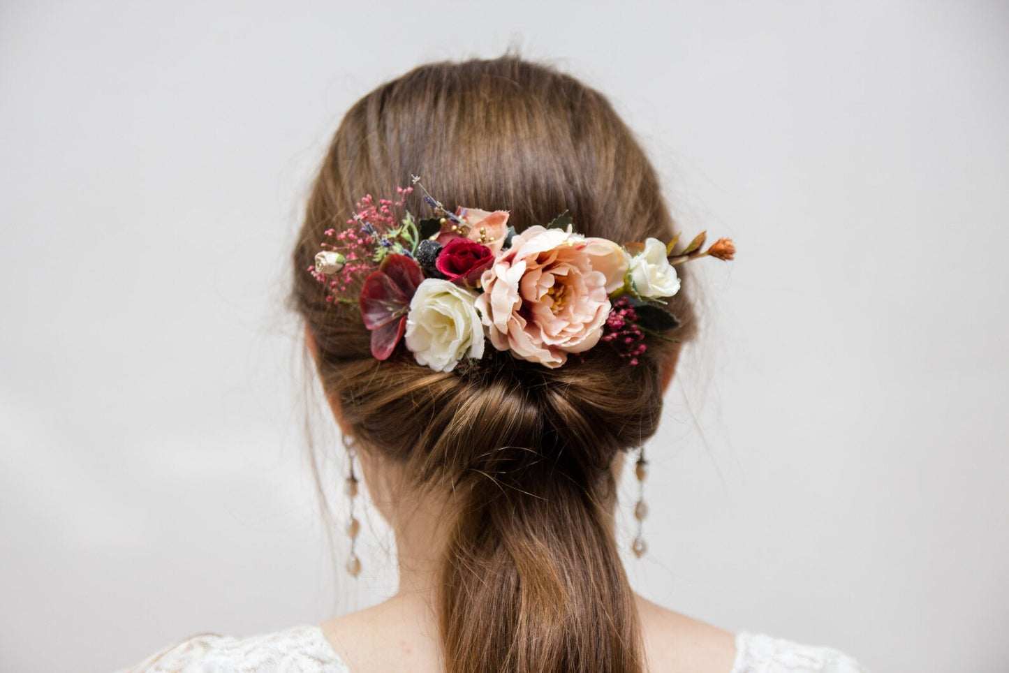 wedding flower comb, bridal flower comb, blush flower comb, boho flower comb, bridal flower comb, rustic wedding comb, bridesmaid comb, bride hair comb, holiday hair comb, burgundy floral comb, girl hair comb, nude flower comb, pastel flower comb, pink hair comb, greenery hair piece, mini hair comb, flower hair comb, orange flower comb, pink flower comb, gray flower comb, light pink comb, ivory hair piece, vintage bridal comb, outdoor wedding, floral comb bride