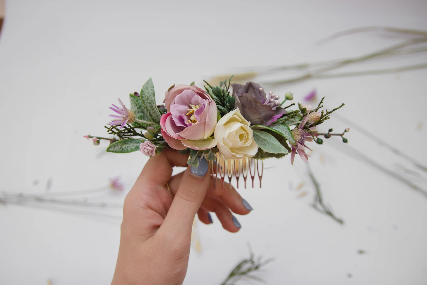 wedding flower comb, bridal flower comb, blush flower comb, boho flower comb, bridal flower comb, rustic wedding comb, bridesmaid comb, bride hair comb, holiday hair comb, burgundy floral comb, girl hair comb, nude flower comb, pastel flower comb, pink hair comb, greenery hair piece, mini hair comb, flower hair comb, orange flower comb, pink flower comb, gray flower comb, light pink comb, ivory hair piece, vintage bridal comb, outdoor wedding, floral comb bride