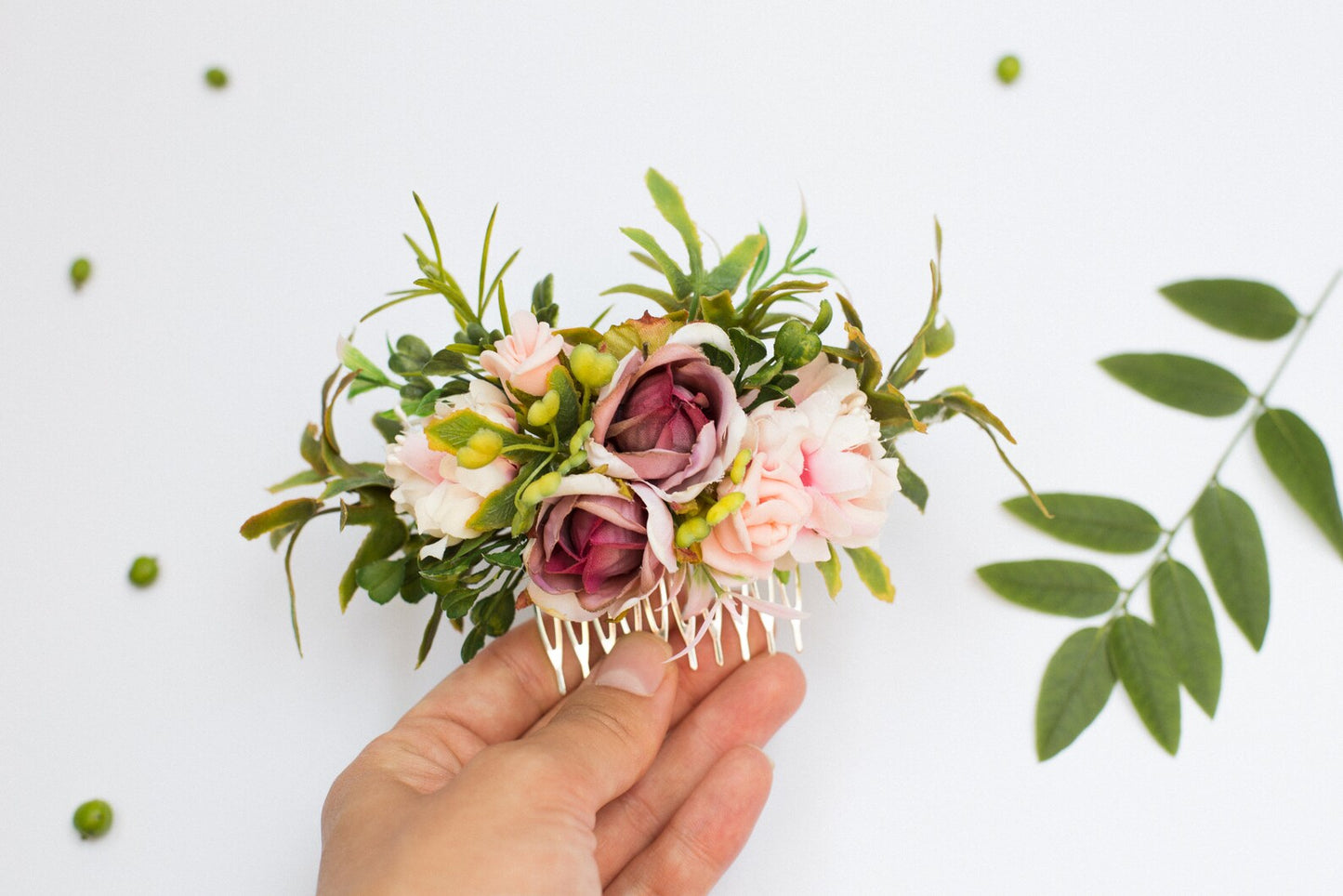 wedding flower comb, bridal flower comb, blush flower comb, boho flower comb, bridal flower comb, rustic wedding comb, bridesmaid comb, bride hair comb, holiday hair comb, burgundy floral comb, girl hair comb, headpiece, nude flower comb, pastel flower comb, pink hair comb, greenery hair piece, mini hair comb, flower hair comb, orange flower comb, pink flower comb, gray flower comb, light pink comb, ivory hair piece, vintage bridal comb, outdoor wedding, floral comb bride