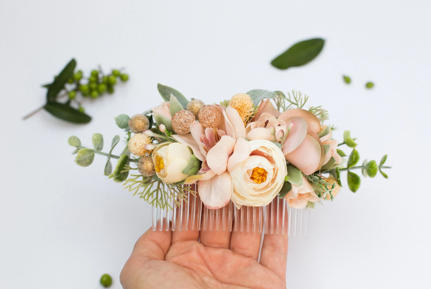 wedding flower comb, bridal flower comb, blush flower comb, boho flower comb, bridal flower comb, rustic wedding comb, bridesmaid comb, bride hair comb, holiday hair comb, burgundy floral comb, girl hair comb, nude flower comb, pastel flower comb, pink hair comb, greenery hair piece, mini hair comb, flower hair comb, orange flower comb, pink flower comb, gray flower comb, light pink comb, ivory hair piece, vintage bridal comb, outdoor wedding, floral comb bride