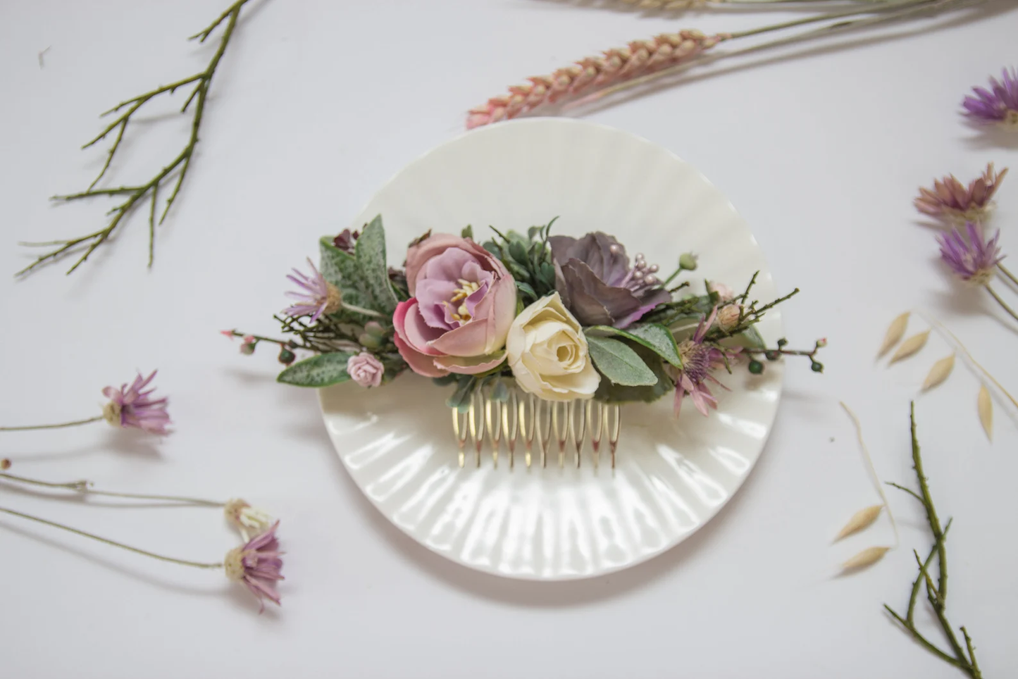 wedding flower comb, bridal flower comb, blush flower comb, boho flower comb, bridal flower comb, rustic wedding comb, bridesmaid comb, bride hair comb, holiday hair comb, burgundy floral comb, girl hair comb, nude flower comb, pastel flower comb, pink hair comb, greenery hair piece, mini hair comb, flower hair comb, orange flower comb, pink flower comb, gray flower comb, light pink comb, ivory hair piece, vintage bridal comb, outdoor wedding, floral comb bride