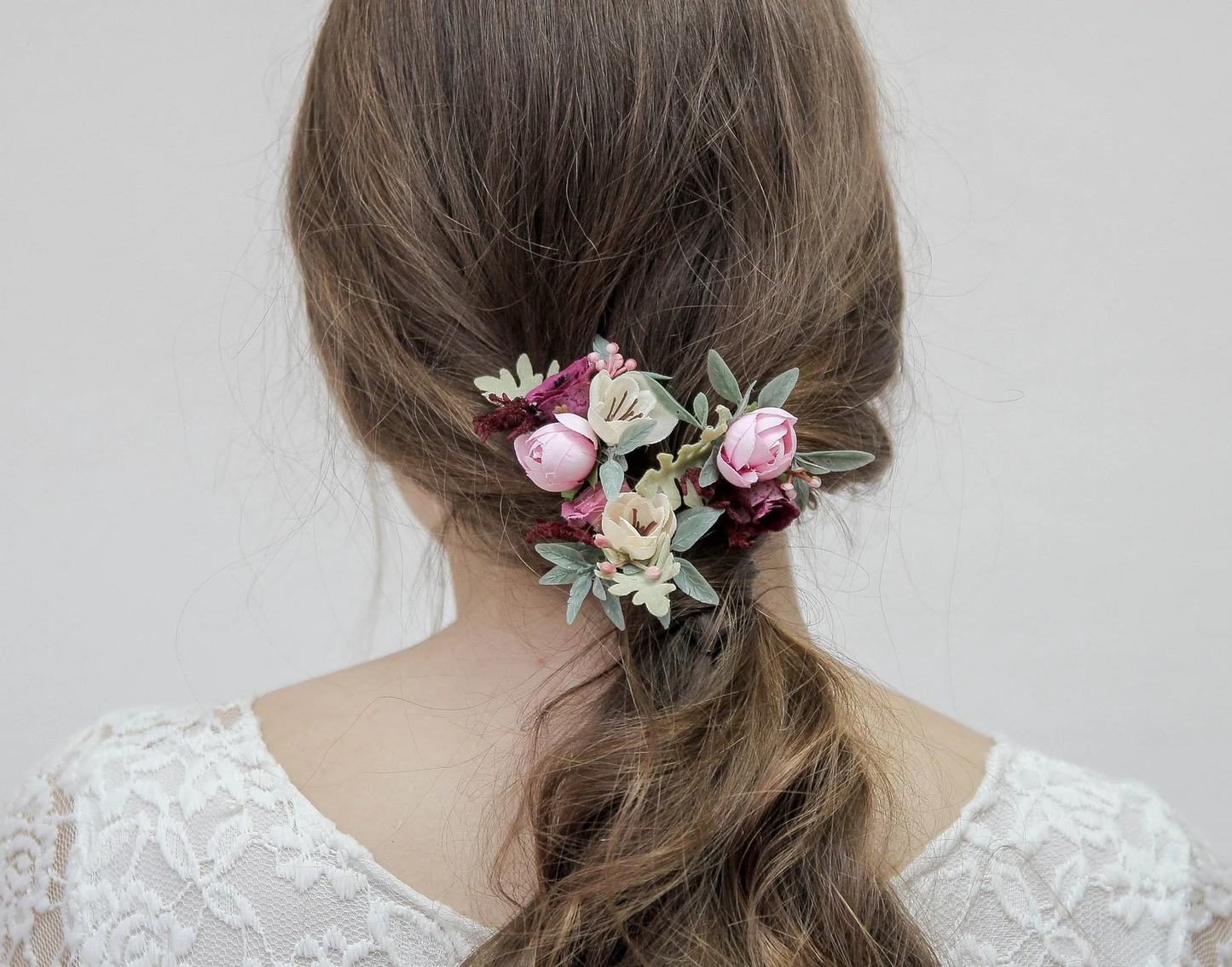 Set of 3 hair bobbi pins with lilac