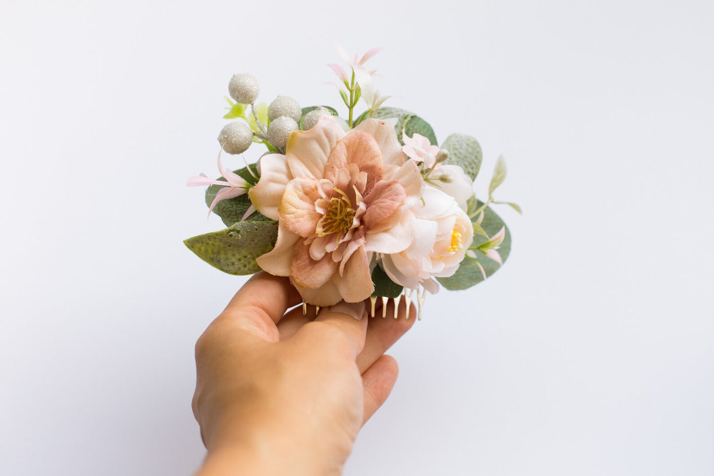 wedding flower comb, bridal flower comb, blush flower comb, boho flower comb, bridal flower comb, rustic wedding comb, bridesmaid comb, bride hair comb, holiday hair comb, burgundy floral comb, girl hair comb, nude flower comb, pastel flower comb, pink hair comb, greenery hair piece, mini hair comb, flower hair comb, orange flower comb, pink flower comb, gray flower comb, light pink comb, ivory hair piece, vintage bridal comb, outdoor wedding, floral comb bride