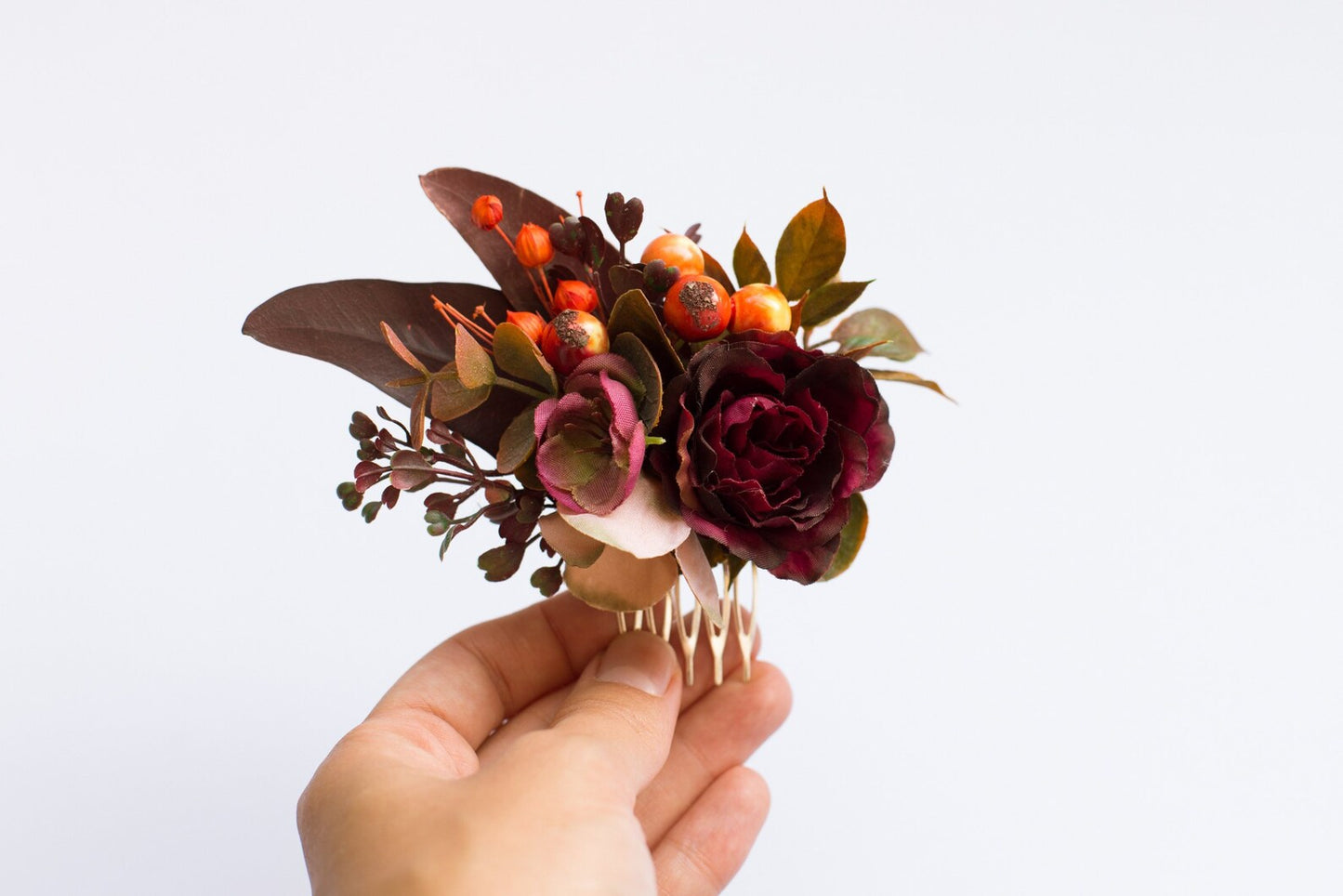 wedding flower comb, bridal flower comb, blush flower comb, boho flower comb, bridal flower comb, rustic wedding comb, bridesmaid comb, bride hair comb, holiday hair comb, burgundy floral comb, girl hair comb, nude flower comb, pastel flower comb, pink hair comb, greenery hair piece, mini hair comb, flower hair comb, orange flower comb, pink flower comb, gray flower comb, light pink comb, ivory hair piece, vintage bridal comb, outdoor wedding, floral comb bride