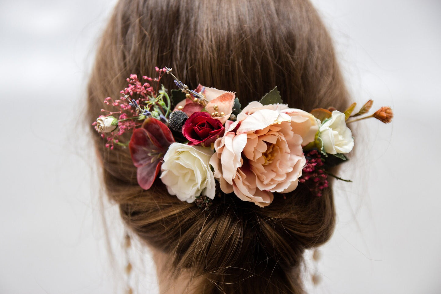 wedding flower comb, bridal flower comb, blush flower comb, boho flower comb, bridal flower comb, rustic wedding comb, bridesmaid comb, bride hair comb, holiday hair comb, burgundy floral comb, girl hair comb, nude flower comb, pastel flower comb, pink hair comb, greenery hair piece, mini hair comb, flower hair comb, orange flower comb, pink flower comb, gray flower comb, light pink comb, ivory hair piece, vintage bridal comb, outdoor wedding, floral comb bride