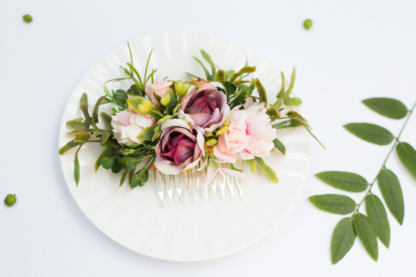 wedding flower comb, bridal flower comb, blush flower comb, boho flower comb, bridal flower comb, rustic wedding comb, bridesmaid comb, bride hair comb, holiday hair comb, burgundy floral comb, girl hair comb, headpiece, nude flower comb, pastel flower comb, pink hair comb, greenery hair piece, mini hair comb, flower hair comb, orange flower comb, pink flower comb, gray flower comb, light pink comb, ivory hair piece, vintage bridal comb, outdoor wedding, floral comb bride