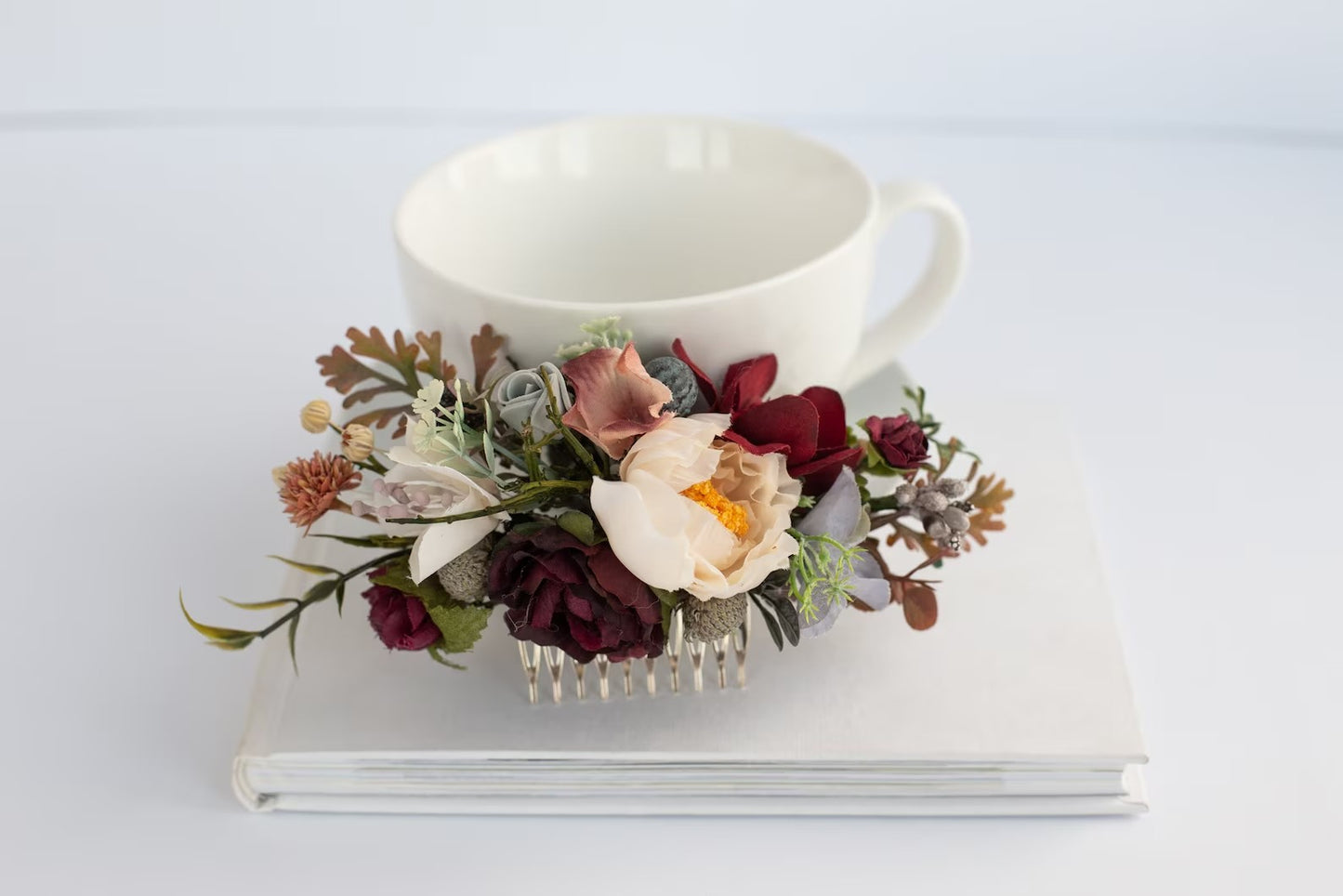 wedding flower comb, bridal flower comb, blush flower comb, boho flower comb, bridal flower comb, rustic wedding comb, bridesmaid comb, bride hair comb, holiday hair comb, burgundy floral comb, girl hair comb, nude flower comb, pastel flower comb, pink hair comb, greenery hair piece, mini hair comb, flower hair comb, orange flower comb, pink flower comb, grey flower comb, light pink comb, ivory hair piece, vintage bridal comb, outdoor wedding, floral comb bride