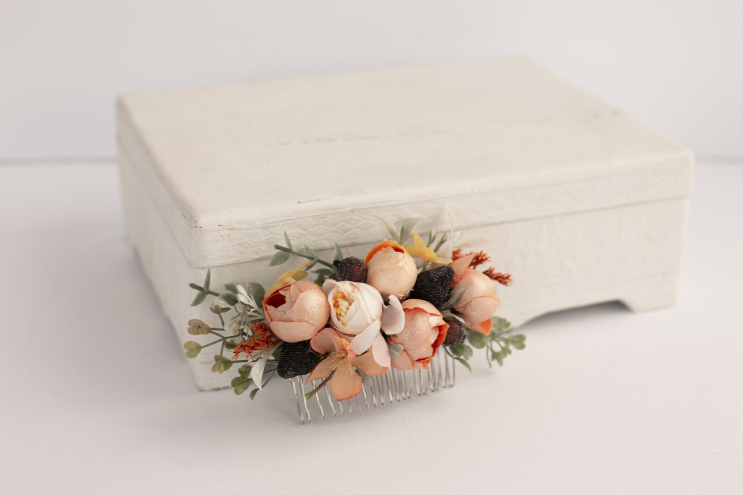 wedding flower comb, bridal flower comb, blush flower comb, boho flower comb, bridal flower comb, rustic wedding comb, bridesmaid comb, bride hair comb, holiday hair comb, burgundy floral comb, girl hair comb, nude flower comb, pastel flower comb, pink hair comb, greenery hair piece, mini hair comb, flower hair comb, orange flower comb, pink flower comb, gray flower comb, light pink comb, ivory hair piece, vintage bridal comb, outdoor wedding, floral comb bride