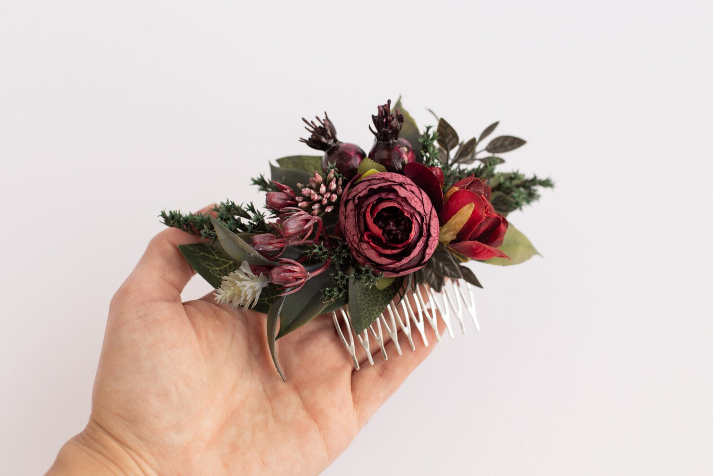 wedding flower comb, bridal flower comb, blush flower comb, boho flower comb, bridal flower comb, rustic wedding comb, bridesmaid comb, bride hair comb, holiday hair comb, burgundy floral comb, girl hair comb, nude flower comb, pastel flower comb, pink hair comb, greenery hair piece, mini hair comb, flower hair comb, orange flower comb, pink flower comb, gray flower comb, light pink comb, ivory hair piece, vintage bridal comb, outdoor wedding, floral comb bride