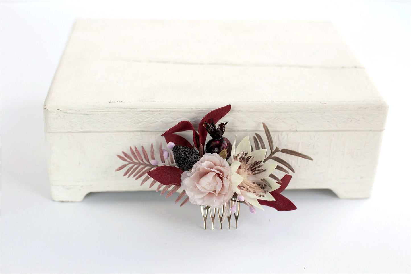 wedding flower comb, bridal flower comb, blush flower comb, boho flower comb, bridal flower comb, rustic wedding comb, bridesmaid comb, bride hair comb, holiday hair comb, burgundy floral comb, girl hair comb, nude flower comb, pastel flower comb, pink hair comb, greenery hair piece, mini hair comb, flower hair comb, orange flower comb, pink flower comb, gray flower comb, light pink comb, ivory hair piece, vintage bridal comb, outdoor wedding, floral comb bride