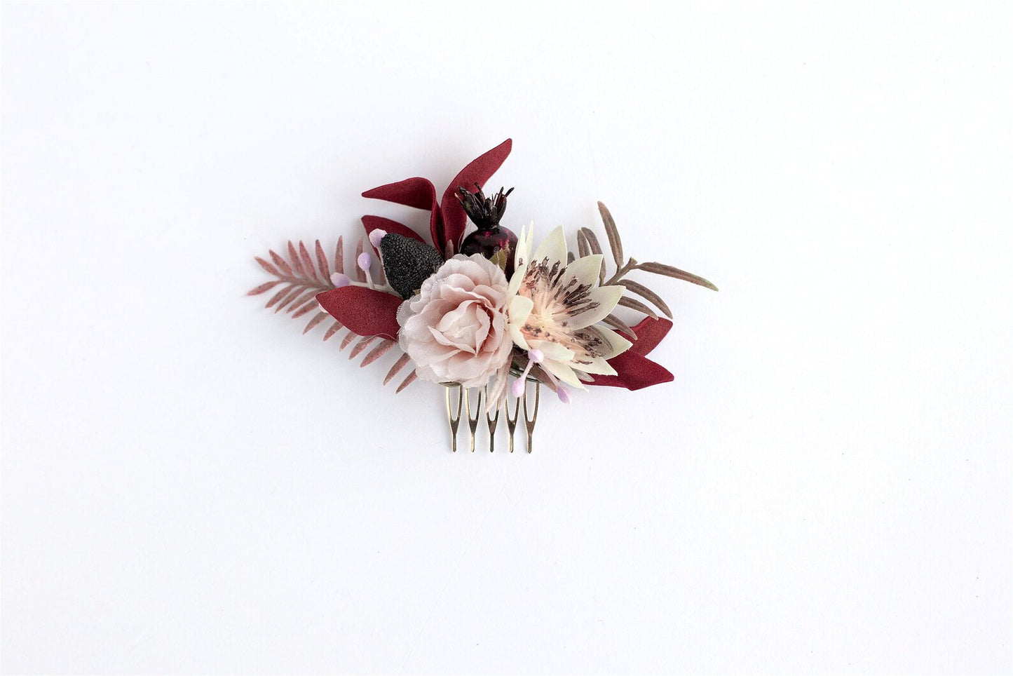 wedding flower comb, bridal flower comb, blush flower comb, boho flower comb, bridal flower comb, rustic wedding comb, bridesmaid comb, bride hair comb, holiday hair comb, burgundy floral comb, girl hair comb, nude flower comb, pastel flower comb, pink hair comb, greenery hair piece, mini hair comb, flower hair comb, orange flower comb, pink flower comb, gray flower comb, light pink comb, ivory hair piece, vintage bridal comb, outdoor wedding, floral comb bride