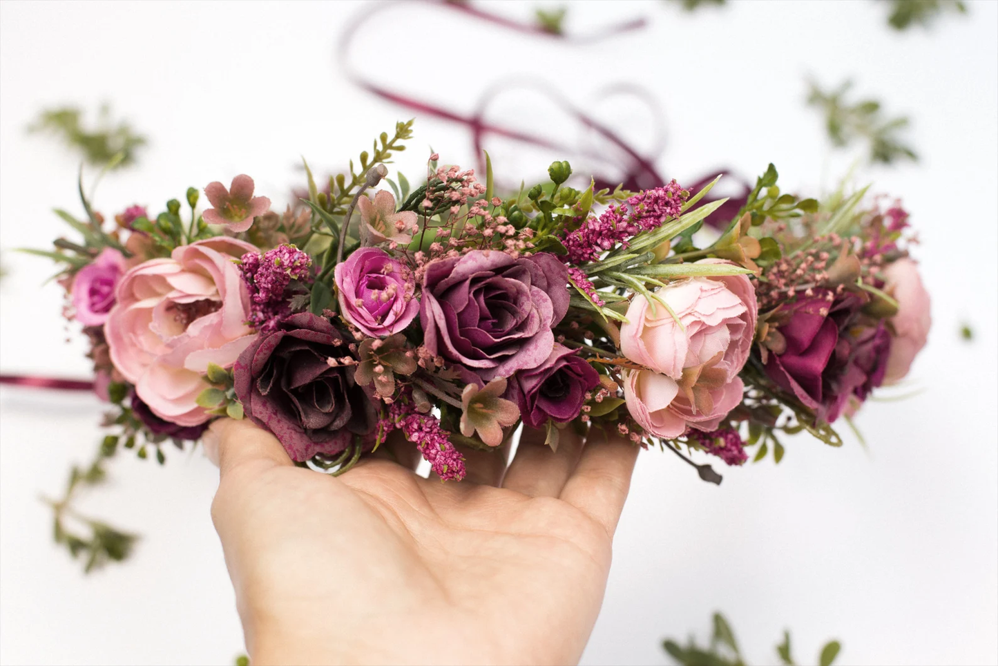 toddler floral crown, bridal flower crown, flower girl crown, flower crown, woodland crown, bridal floral crown, boho flower crown, eucalyptus crown, flower girl headband, baby flower crown, burgundy crown, pink flower crown, boho floral crown, fall flower crown, rustic flower crown, spring flower cr