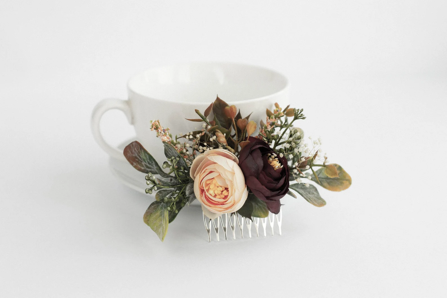 wedding flower comb, bridal flower comb, blush flower comb, boho flower comb, bridal flower comb, rustic wedding comb, bridesmaid comb, bride hair comb, holiday hair comb, burgundy floral comb, girl hair comb, nude flower comb, pastel flower comb, pink hair comb, greenery hair piece, mini hair comb, flower hair comb, orange flower comb, pink flower comb, gray flower comb, light pink comb, ivory hair piece, vintage bridal comb, outdoor wedding, floral comb bride
