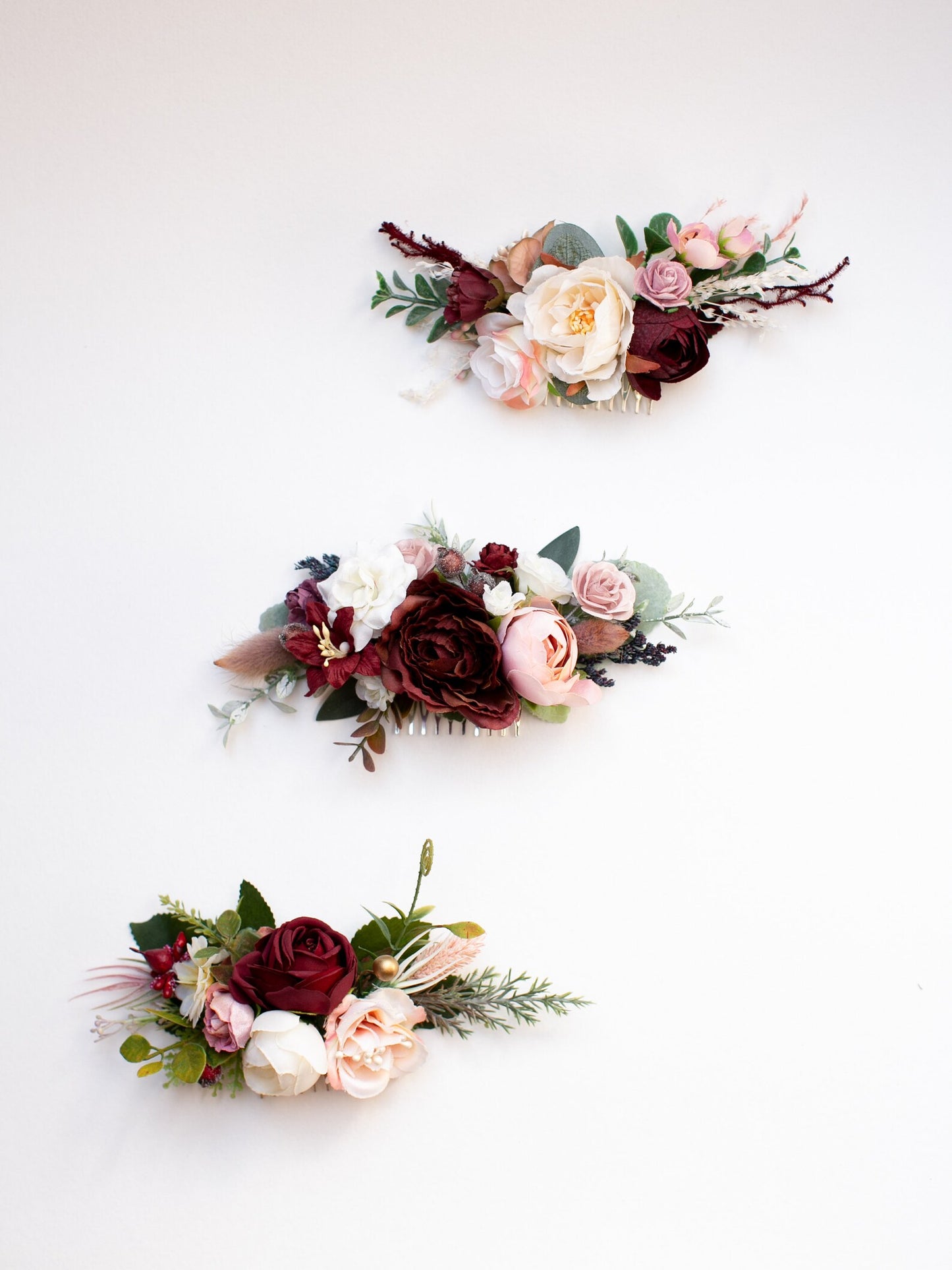 wedding flower comb, bridal flower comb, blush flower comb, boho flower comb, bridal flower comb, rustic wedding comb, bridesmaid comb, bride hair comb, holiday hair comb, burgundy floral comb, girl hair comb, nude flower comb, pastel flower comb, pink hair comb, greenery hair piece, mini hair comb, flower hair comb, orange flower comb, pink flower comb, gray flower comb, light pink comb, ivory hair piece, vintage bridal comb, outdoor wedding, floral comb bride