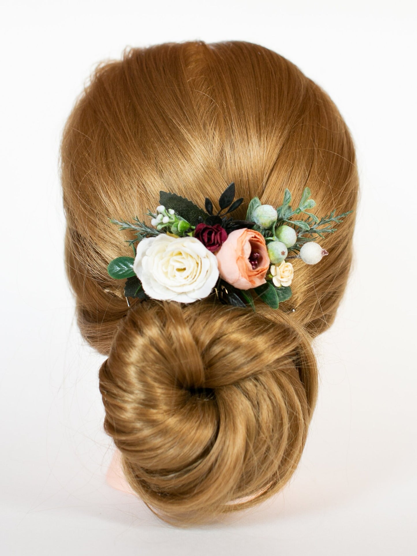 wedding flower comb, bridal flower comb, blush flower comb, boho flower comb, bridal flower comb, rustic wedding comb, bridesmaid comb, bride hair comb, holiday hair comb, burgundy floral comb, girl hair comb, headpiece, nude flower comb, pastel flower comb, pink hair comb, greenery hair piece, mini hair comb, flower hair comb, orange flower comb, pink flower comb, gray flower comb, light pink comb, ivory hair piece, vintage bridal comb, outdoor wedding, floral comb bride