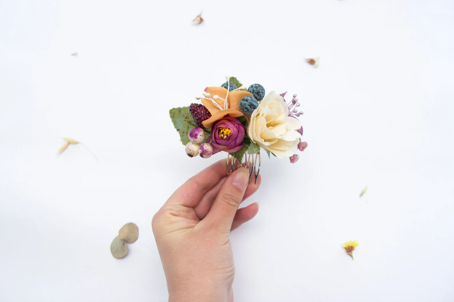 wedding flower comb, bridal flower comb, blush flower comb, boho flower comb, bridal flower comb, rustic wedding comb, bridesmaid comb, bride hair comb, holiday hair comb, burgundy floral comb, girl hair comb, nude flower comb, pastel flower comb, pink hair comb, greenery hair piece, mini hair comb, flower hair comb, orange flower comb, pink flower comb, gray flower comb, light pink comb, ivory hair piece, vintage bridal comb, outdoor wedding, floral comb bride