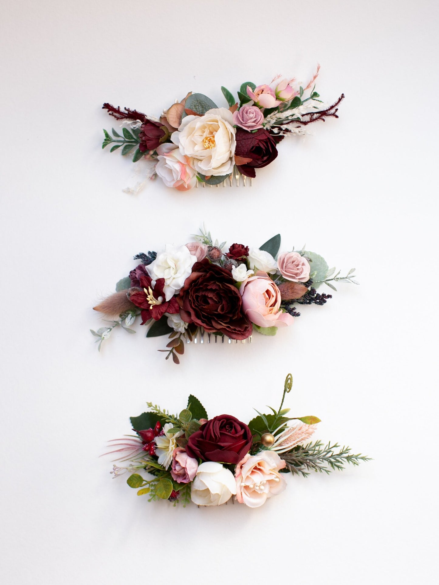 wedding flower comb, bridal flower comb, blush flower comb, boho flower comb, bridal flower comb, rustic wedding comb, bridesmaid comb, bride hair comb, holiday hair comb, burgundy floral comb, girl hair comb, nude flower comb, pastel flower comb, pink hair comb, greenery hair piece, mini hair comb, flower hair comb, orange flower comb, pink flower comb, gray flower comb, light pink comb, ivory hair piece, vintage bridal comb, outdoor wedding, floral comb bride