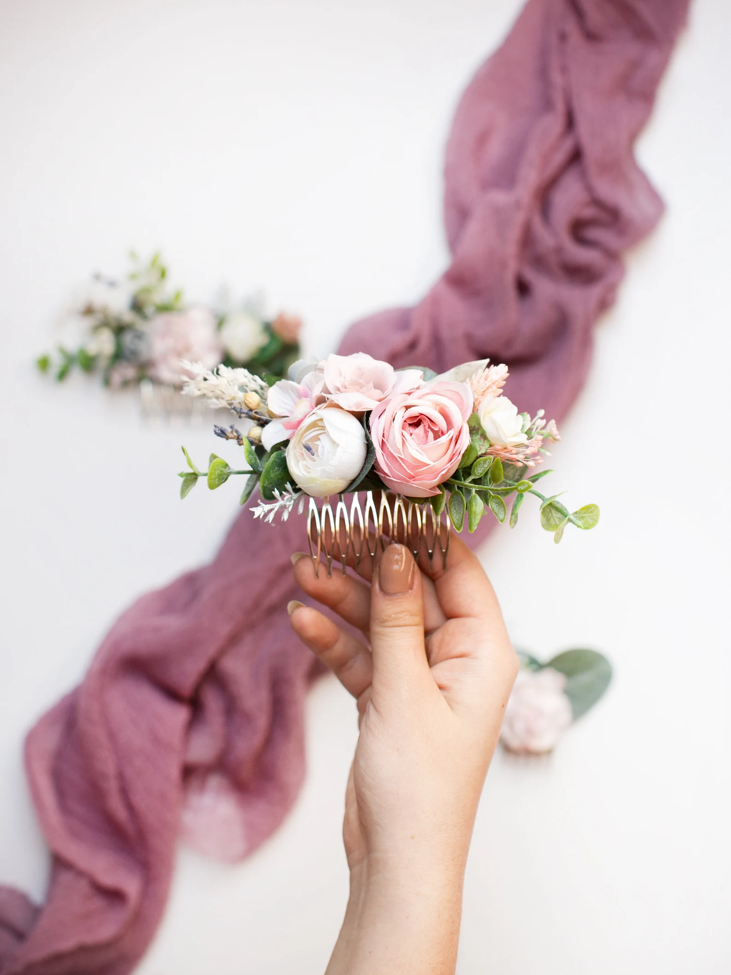 wedding flower comb, bridal flower comb, blush flower comb, boho flower comb, bridal flower comb, rustic wedding comb, bridesmaid comb, bride hair comb, holiday hair comb, burgundy floral comb, girl hair comb, nude flower comb, pastel flower comb, pink hair comb, greenery hair piece, mini hair comb, flower hair comb, orange flower comb, pink flower comb, gray flower comb, light pink comb, ivory hair piece, vintage bridal comb, outdoor wedding, floral comb bride