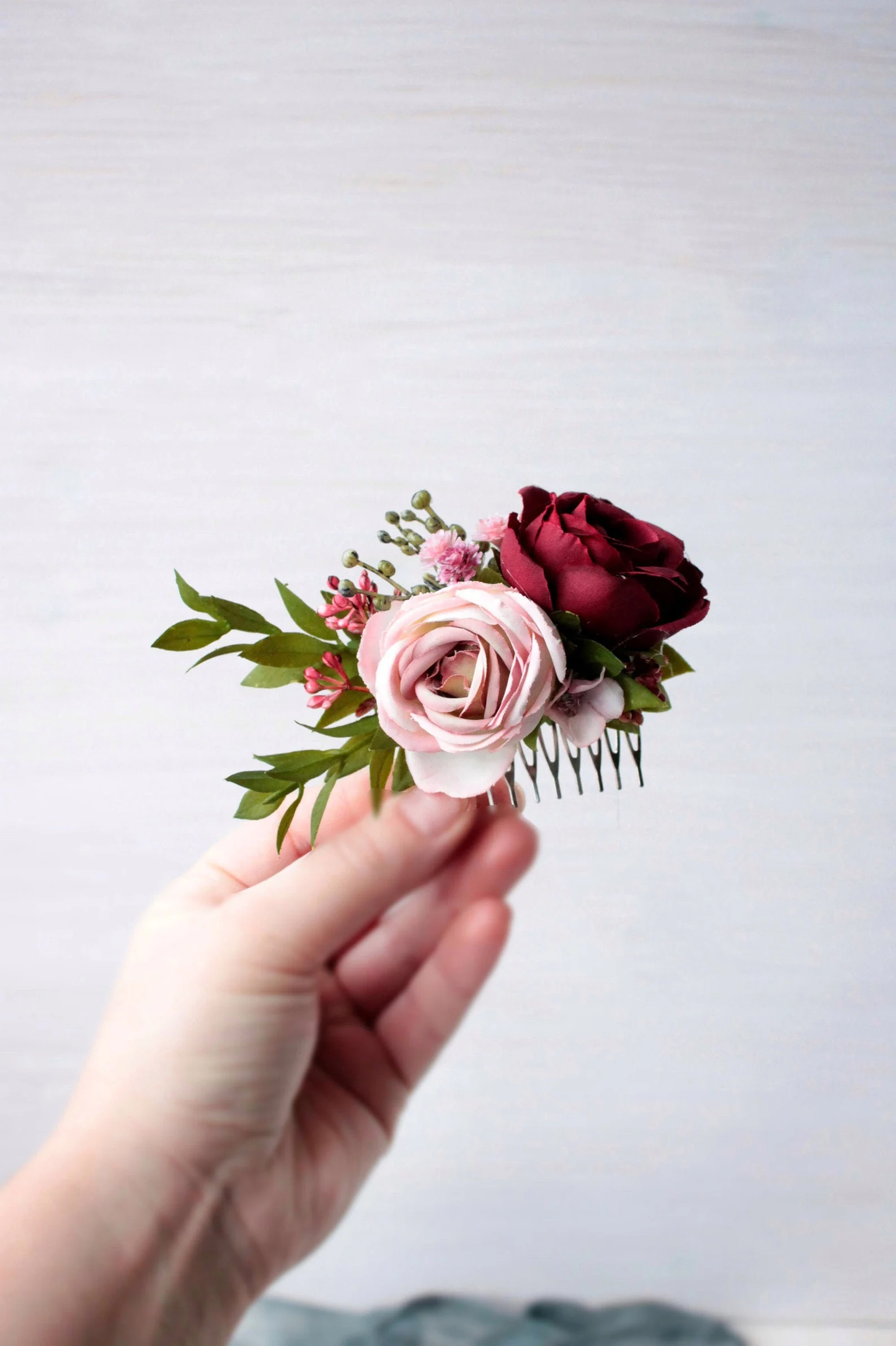 wedding flower comb, bridal flower comb, blush flower comb, boho flower comb, bridal flower comb, rustic wedding comb, bridesmaid comb, bride hair comb, holiday hair comb, burgundy floral comb, girl hair comb, headpiece, nude flower comb, pastel flower comb, pink hair comb, greenery hair piece, mini hair comb, flower hair comb, orange flower comb, pink flower comb, gray flower comb, light pink comb, ivory hair piece, vintage bridal comb, outdoor wedding, floral comb bride