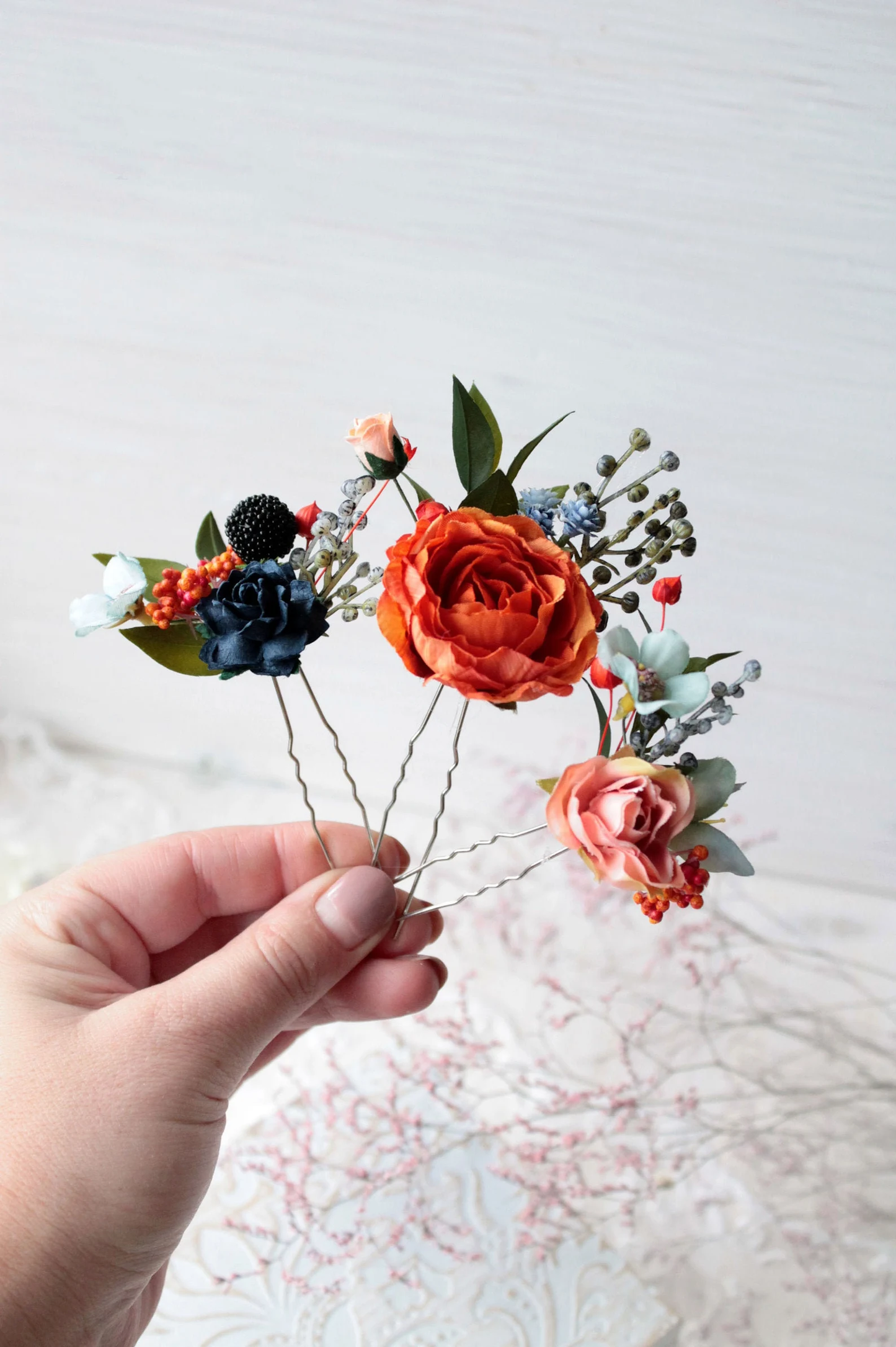 floral hair pin, bridesmaid hair pin, orange hair pin, toddler floral crown, bridal flower crown, flower girl crown, flower crown, woodland crown, bridal floral crown, boho flower crown, eucalyptus crown, flower girl headband, baby flower crown, burgundy crown, pink flower crown, boho floral crown, fall flower crown, rustic flower crown, spring flower crown