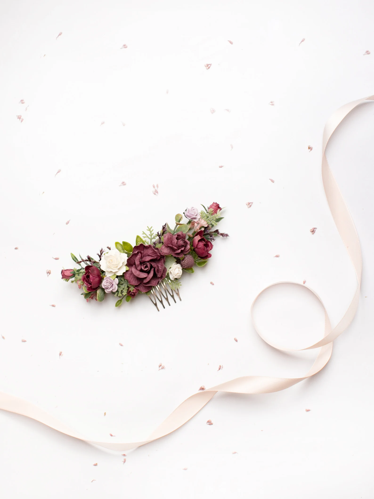 wedding flower comb, bridal flower comb, blush flower comb, boho flower comb, bridal flower comb, rustic wedding comb, bridesmaid comb, bride hair comb, holiday hair comb, burgundy floral comb, girl hair comb, headpiece, nude flower comb, pastel flower comb, pink hair comb, greenery hair piece, mini hair comb, flower hair comb, orange flower comb, pink flower comb, gray flower comb, light pink comb, ivory hair piece, vintage bridal comb, outdoor wedding, floral comb bride