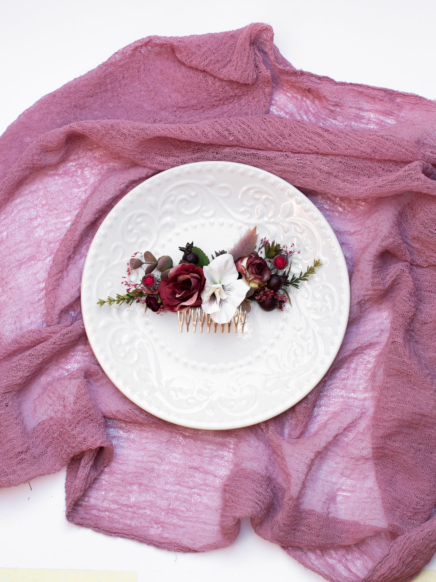 Marsala hair comb