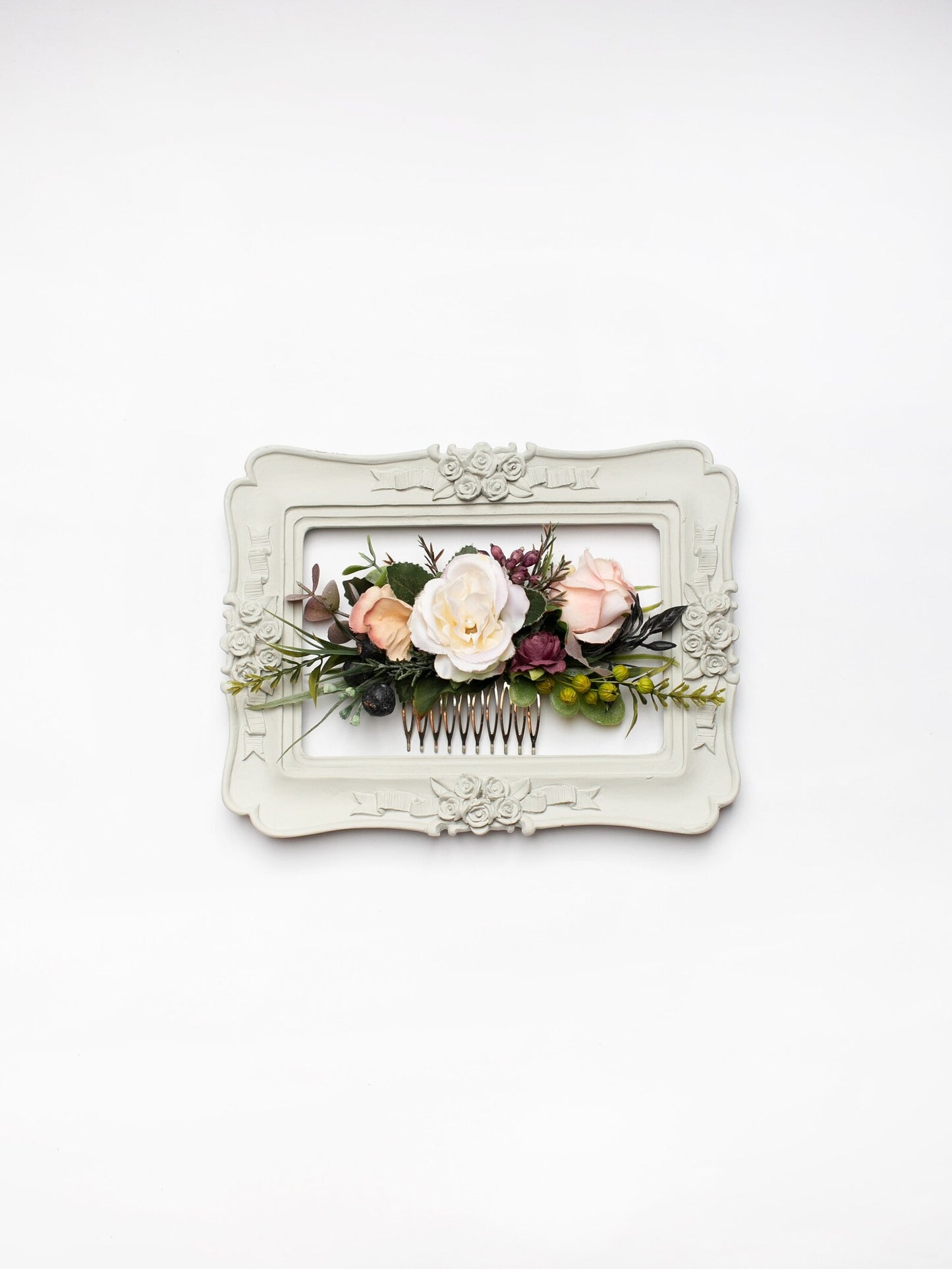 wedding flower comb, bridal flower comb, blush flower comb, boho flower comb, bridal flower comb, rustic wedding comb, bridesmaid comb, bride hair comb, holiday hair comb, burgundy floral comb, girl hair comb, nude flower comb, pastel flower comb, pink hair comb, greenery hair piece, mini hair comb, flower hair comb, orange flower comb, pink flower comb, gray flower comb, light pink comb, ivory hair piece, vintage bridal comb, outdoor wedding, floral comb bride