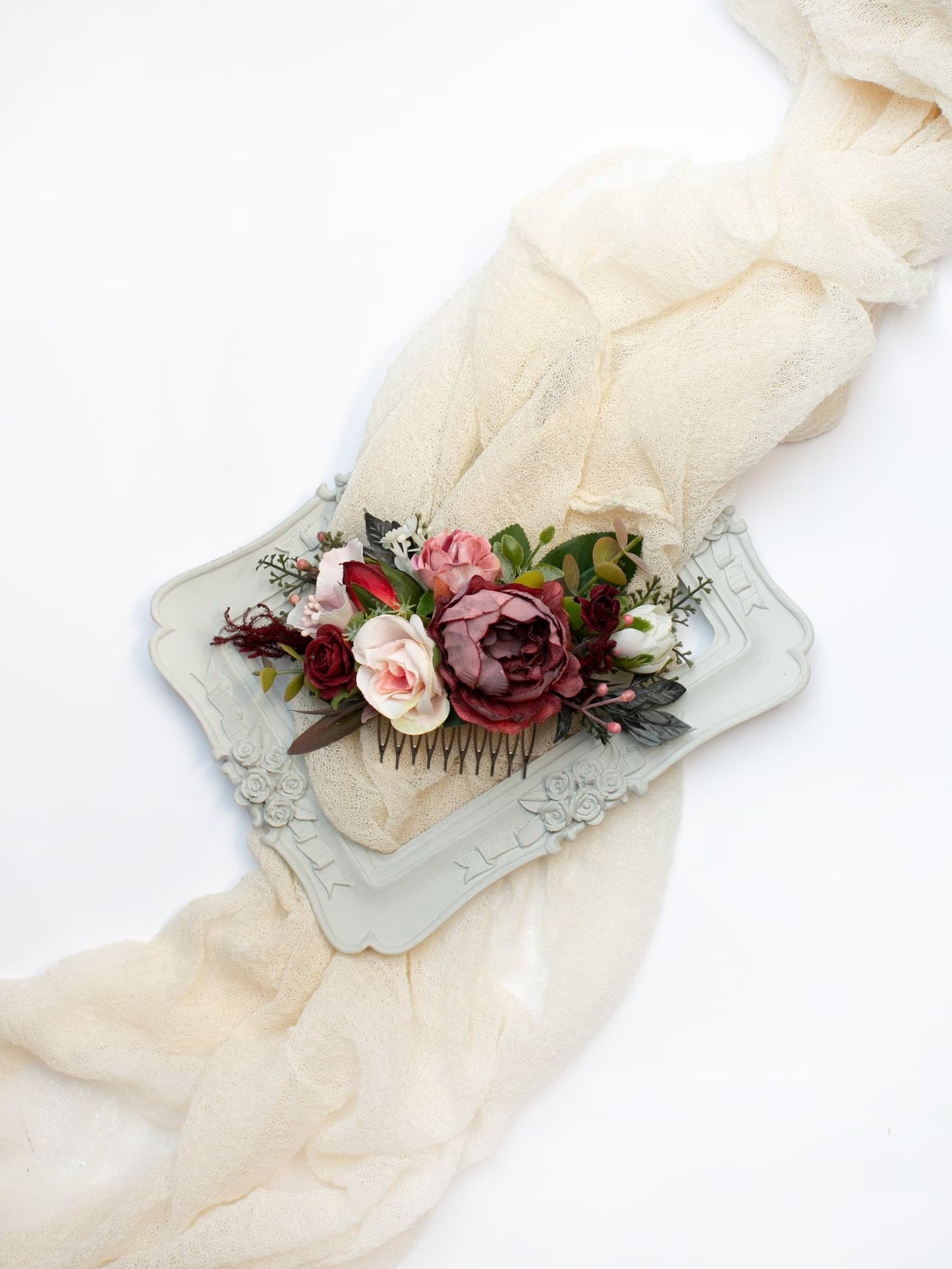 wedding flower comb, bridal flower comb, blush flower comb, boho flower comb, bridal flower comb, rustic wedding comb, bridesmaid comb, bride hair comb, holiday hair comb, burgundy floral comb, girl hair comb, headpiece, nude flower comb, pastel flower comb, pink hair comb, greenery hair piece, mini hair comb, flower hair comb, orange flower comb, pink flower comb, gray flower comb, light pink comb, ivory hair piece, vintage bridal comb, outdoor wedding, floral comb bride