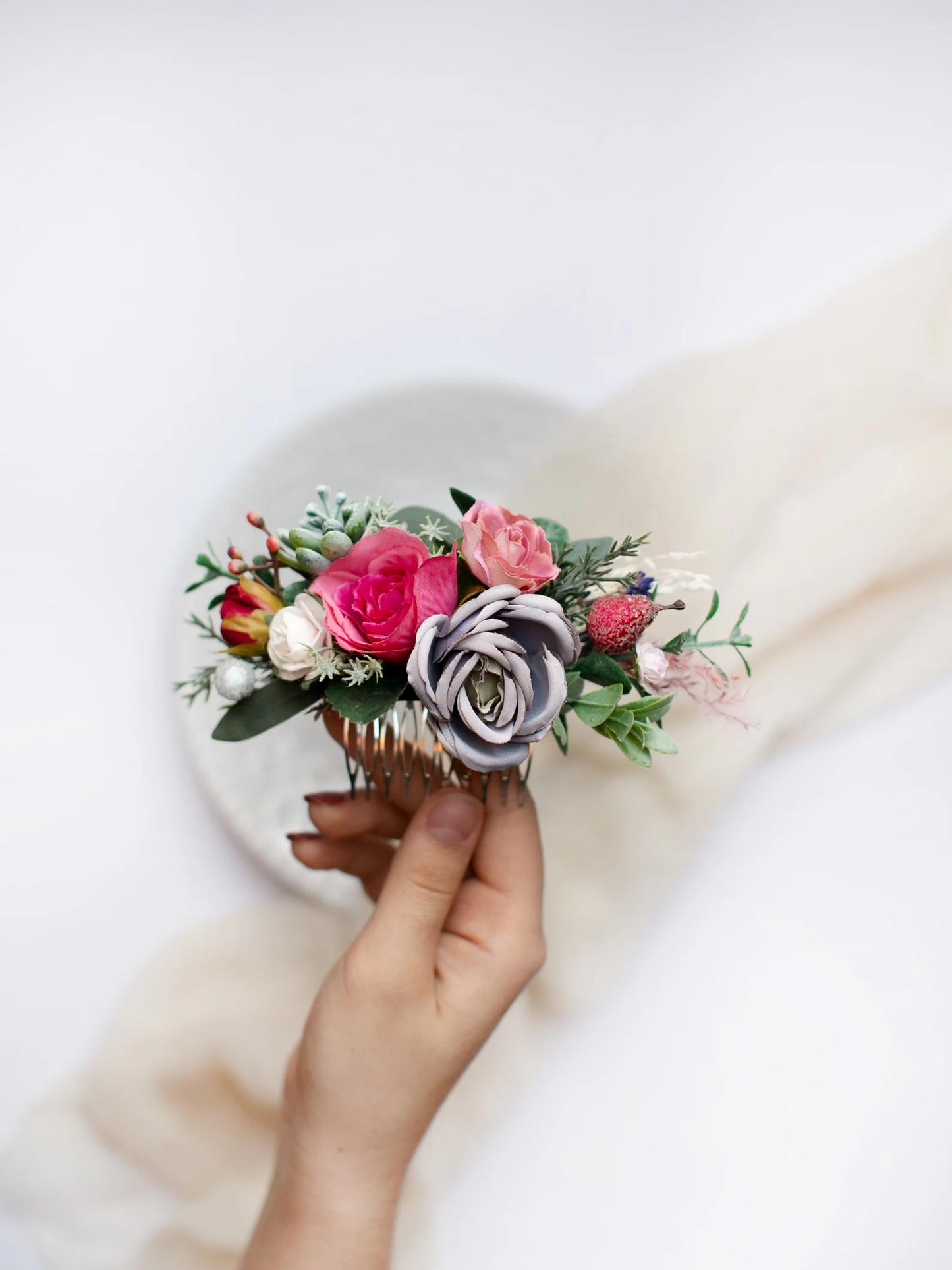 wedding flower comb, bridal flower comb, blush flower comb, boho flower comb, bridal flower comb, rustic wedding comb, bridesmaid comb, bride hair comb, holiday hair comb, burgundy floral comb, girl hair comb, headpiece, nude flower comb, pastel flower comb, pink hair comb, greenery hair piece, mini hair comb, flower hair comb, orange flower comb, pink flower comb, gray flower comb, light pink comb, ivory hair piece, vintage bridal comb, outdoor wedding, floral comb bride