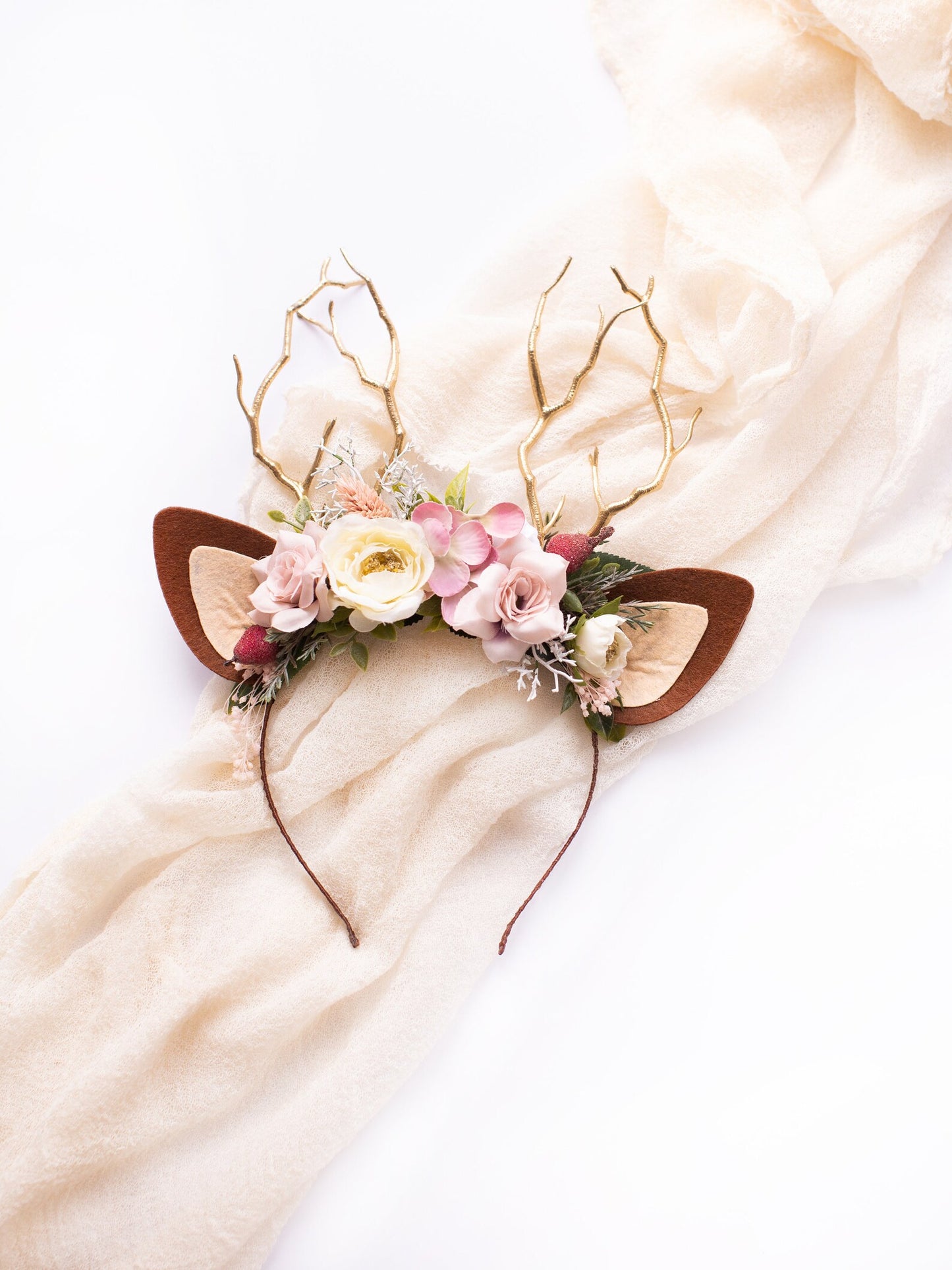 deer antler headband, headband, christmas deer headband, deer headband, winter deer flower crown, deer ears floral headband, christmas reindeer ears, winter deer horns, holiday headband, reindeer antler headband, antler headband christmas, deer headdress, baby deer costume, toddler floral crown, christmas crown with horns, bridal flower crown, flower girl crown, flower crown, woodland crown, bridal floral crown, boho flower crown, eucalyptus crown, flower girl headband, fall flower crown