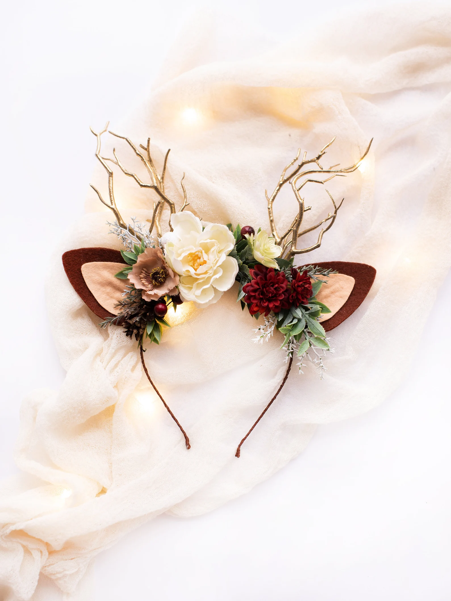 deer antler headband, headband, christmas deer headband, deer headband, winter deer flower crown, deer ears floral headband, christmas reindeer ears, winter deer horns, holiday headband, reindeer antler headband, antler headband christmas, deer headdress, baby deer costume, toddler floral crown, christmas crown with horns, bridal flower crown, flower girl crown, flower crown, woodland crown, bridal floral crown, boho flower crown, eucalyptus crown, flower girl headband, fall flower crown