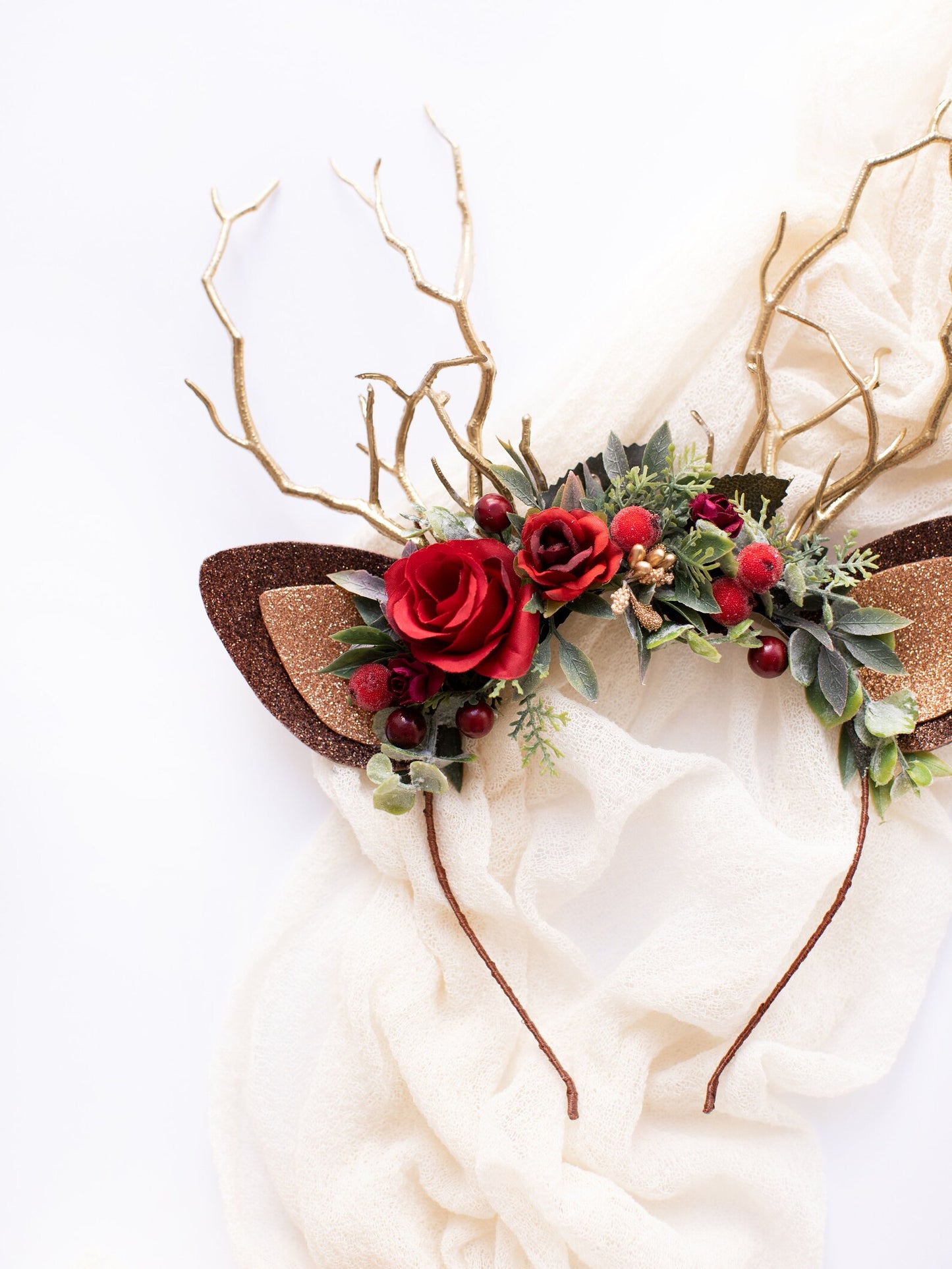 deer antler headband, headband, christmas deer headband, deer headband, winter deer flower crown, deer ears floral headband, christmas reindeer ears, winter deer horns, holiday headband, reindeer antler headband, antler headband christmas, deer headdress, baby deer costume, toddler floral crown, christmas crown with horns, bridal flower crown, flower girl crown, flower crown, woodland crown, bridal floral crown, boho flower crown, eucalyptus crown, flower girl headband, fall flower crown
