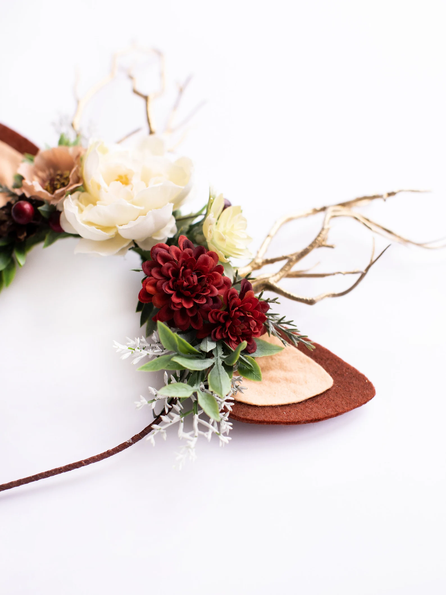 deer antler headband, headband, christmas deer headband, deer headband, winter deer flower crown, deer ears floral headband, christmas reindeer ears, winter deer horns, holiday headband, reindeer antler headband, antler headband christmas, deer headdress, baby deer costume, toddler floral crown, christmas crown with horns, bridal flower crown, flower girl crown, flower crown, woodland crown, bridal floral crown, boho flower crown, eucalyptus crown, flower girl headband, fall flower crown