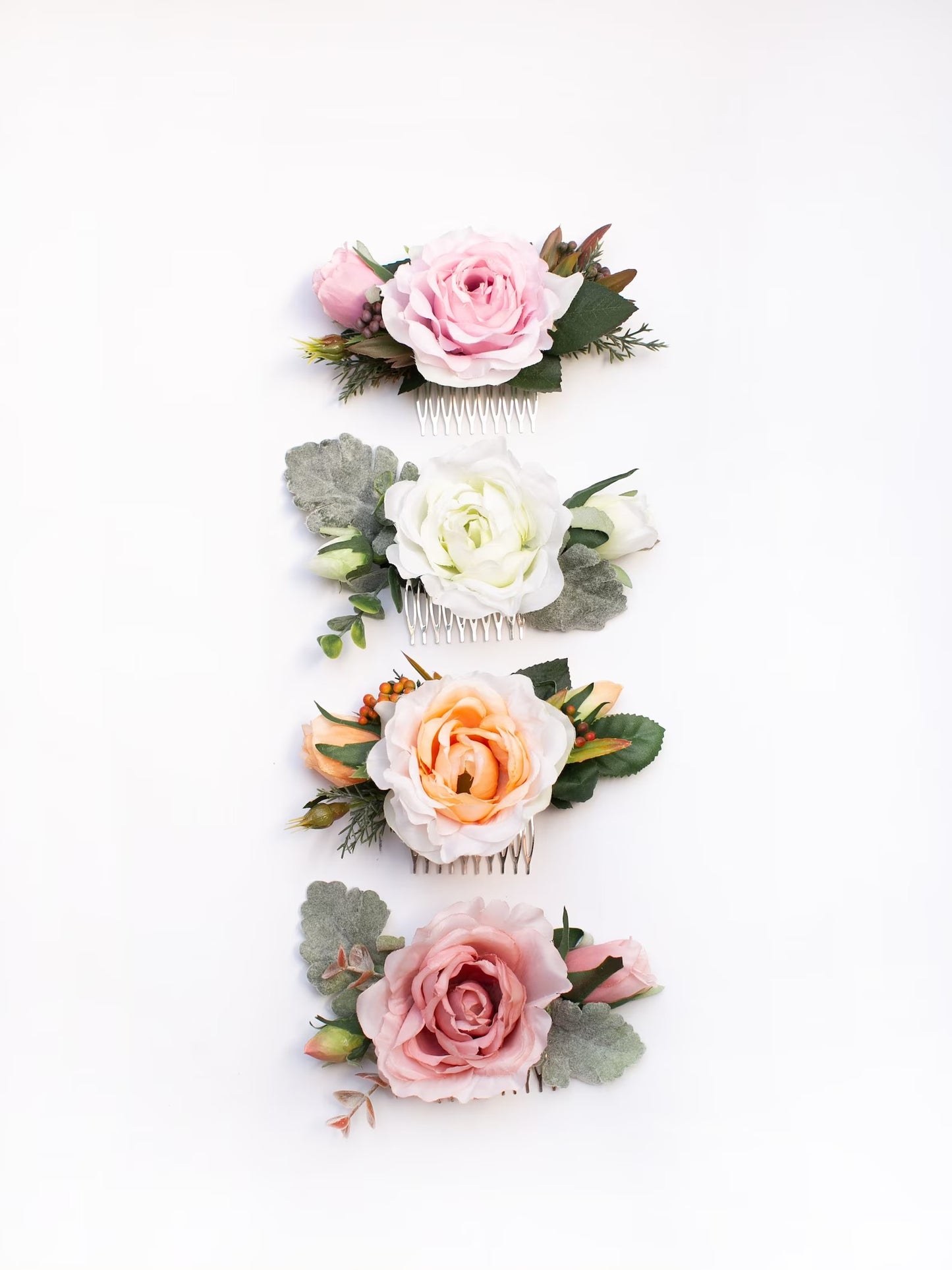 wedding flower comb, bridal flower comb, blush flower comb, boho flower comb, bridal flower comb, rustic wedding comb, bridesmaid comb, bride hair comb, holiday hair comb, burgundy floral comb, girl hair comb, nude flower comb, pastel flower comb, pink hair comb, greenery hair piece, mini hair comb, flower hair comb, orange flower comb, pink flower comb, gray flower comb, light pink comb, ivory hair piece, vintage bridal comb, outdoor wedding, floral comb bride