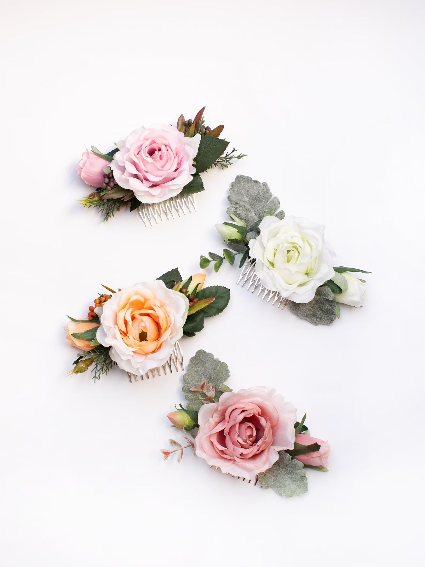 wedding flower comb, bridal flower comb, blush flower comb, boho flower comb, bridal flower comb, rustic wedding comb, bridesmaid comb, bride hair comb, holiday hair comb, burgundy floral comb, girl hair comb, nude flower comb, pastel flower comb, pink hair comb, greenery hair piece, mini hair comb, flower hair comb, orange flower comb, pink flower comb, gray flower comb, light pink comb, ivory hair piece, vintage bridal comb, outdoor wedding, floral comb bride