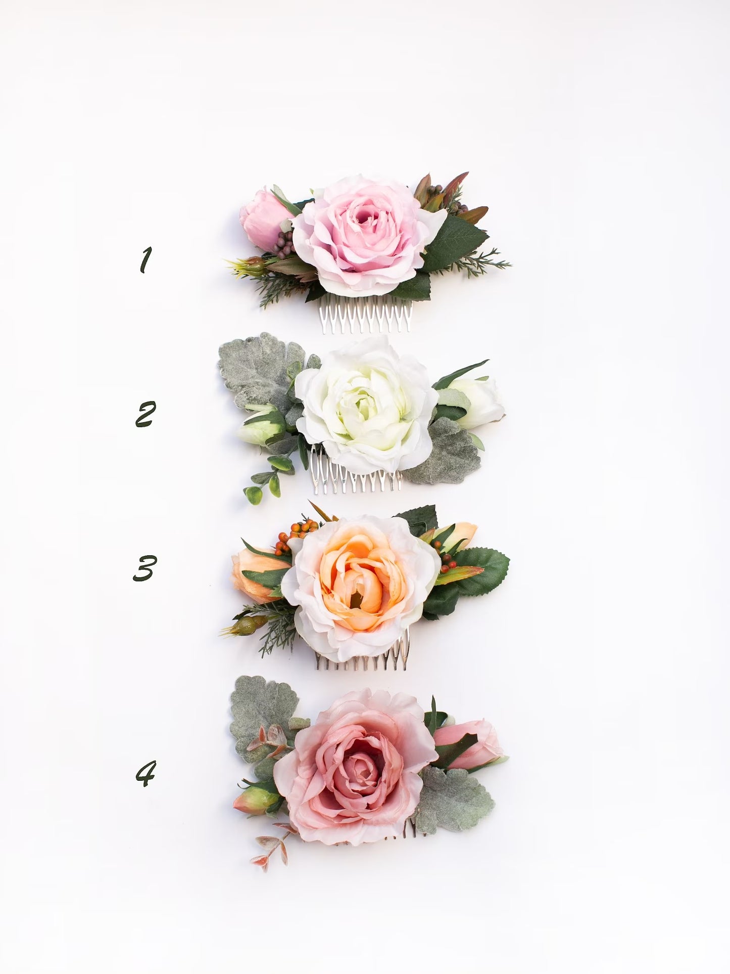 wedding flower comb, bridal flower comb, blush flower comb, boho flower comb, bridal flower comb, rustic wedding comb, bridesmaid comb, bride hair comb, holiday hair comb, burgundy floral comb, girl hair comb, nude flower comb, pastel flower comb, pink hair comb, greenery hair piece, mini hair comb, flower hair comb, orange flower comb, pink flower comb, gray flower comb, light pink comb, ivory hair piece, vintage bridal comb, outdoor wedding, floral comb bride
