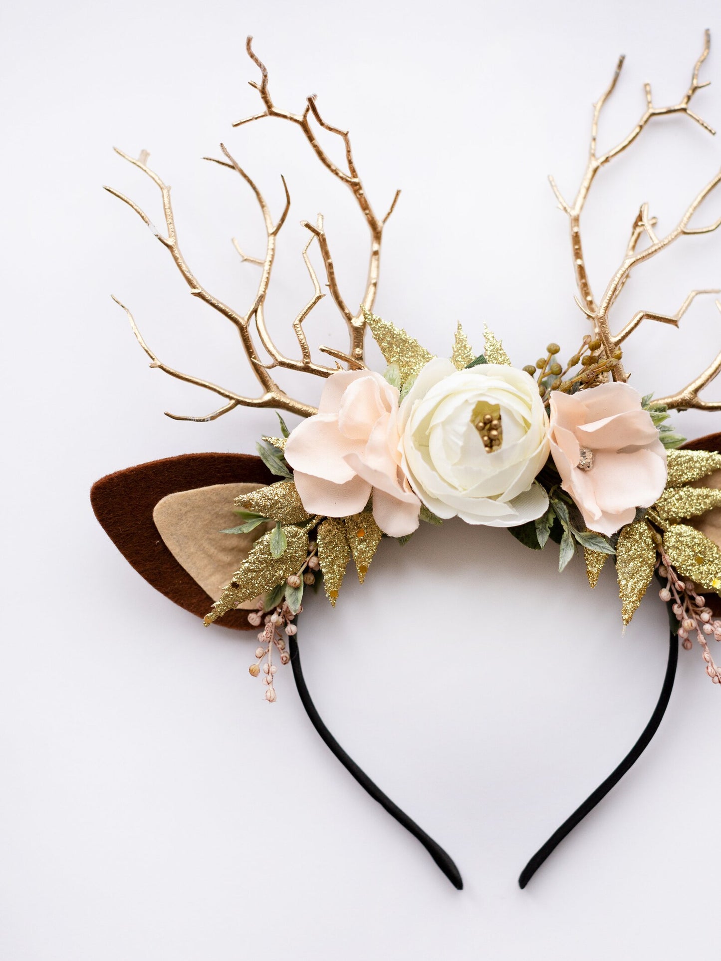 deer antler headband, headband, christmas deer headband, deer headband, winter deer flower crown, deer ears floral headband, christmas reindeer ears, winter deer horns, holiday headband, reindeer antler headband, antler headband christmas, deer headdress, baby deer costume, toddler floral crown, bridal flower crown, flower girl crown, flower crown, woodland crown, bridal floral crown, boho flower crown, eucalyptus crown, flower girl headband