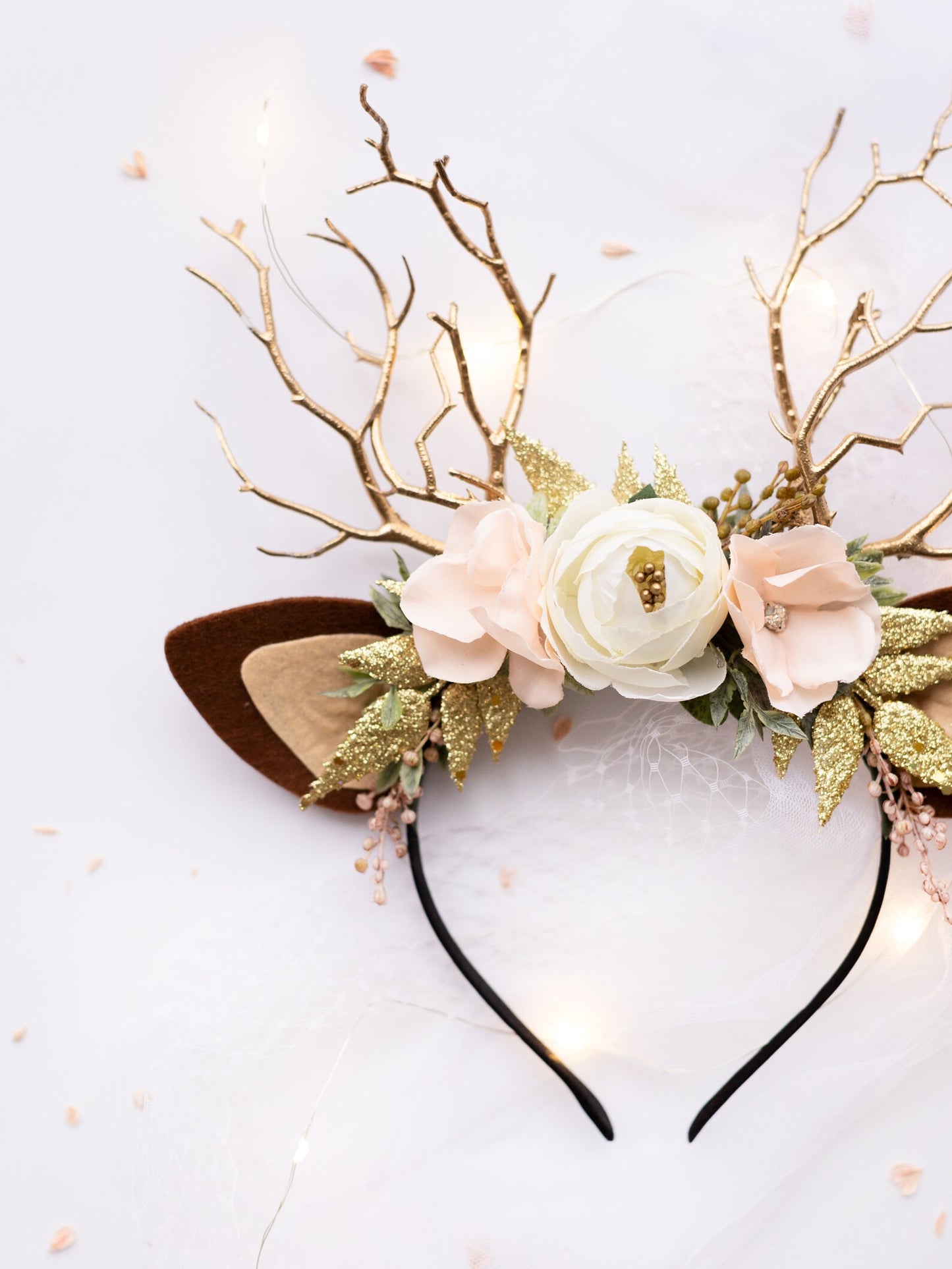 deer antler headband, headband, christmas deer headband, deer headband, winter deer flower crown, deer ears floral headband, christmas reindeer ears, winter deer horns, holiday headband, reindeer antler headband, antler headband christmas, deer headdress, baby deer costume, toddler floral crown, bridal flower crown, flower girl crown, flower crown, woodland crown, bridal floral crown, boho flower crown, eucalyptus crown, flower girl headband