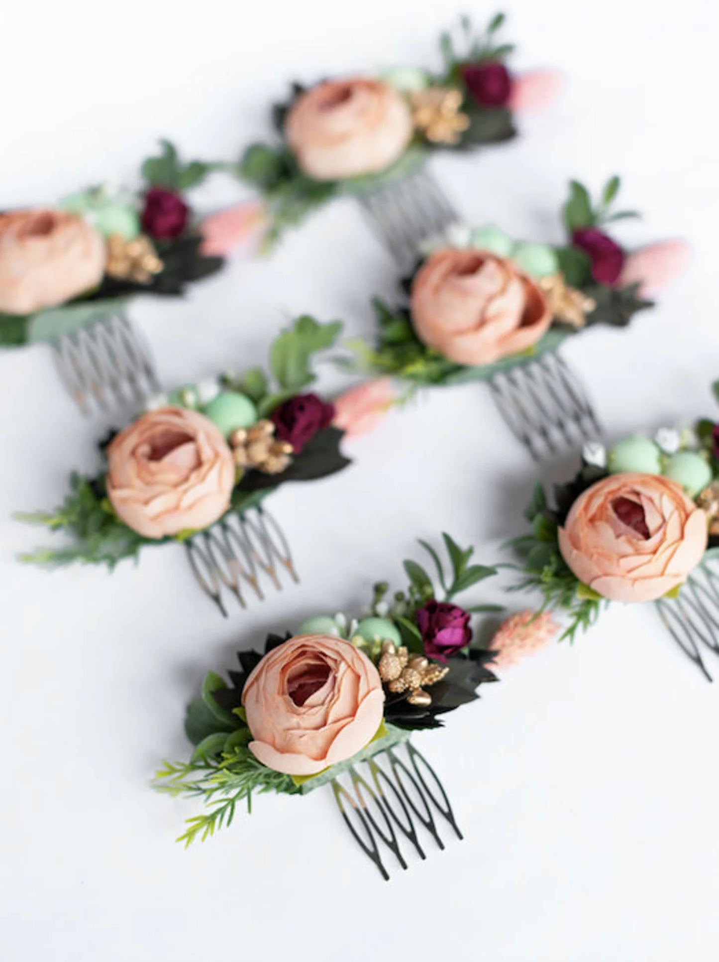 wedding flower comb, bridal flower comb, blush flower comb, boho flower comb, bridal flower comb, rustic wedding comb, bridesmaid comb, bride hair comb, holiday hair comb, burgundy floral comb, girl hair comb, nude flower comb, pastel flower comb, pink hair comb, greenery hair piece, mini hair comb, flower hair comb, orange flower comb, pink flower comb, gray flower comb, light pink comb, ivory hair piece, vintage bridal comb, outdoor wedding, floral comb bride