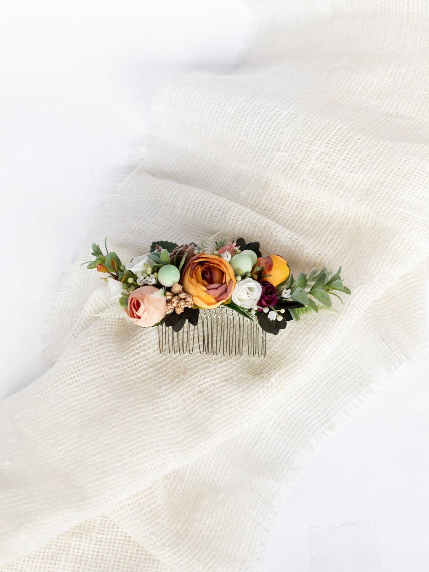 wedding flower comb, bridal flower comb, blush flower comb, boho flower comb, bridal flower comb, rustic wedding comb, bridesmaid comb, bride hair comb, holiday hair comb, burgundy floral comb, girl hair comb, headpiece, nude flower comb, pastel flower comb, pink hair comb, greenery hair piece, mini hair comb, flower hair comb, orange flower comb, pink flower comb, gray flower comb, light pink comb, ivory hair piece, vintage bridal comb, outdoor wedding, floral comb bride
