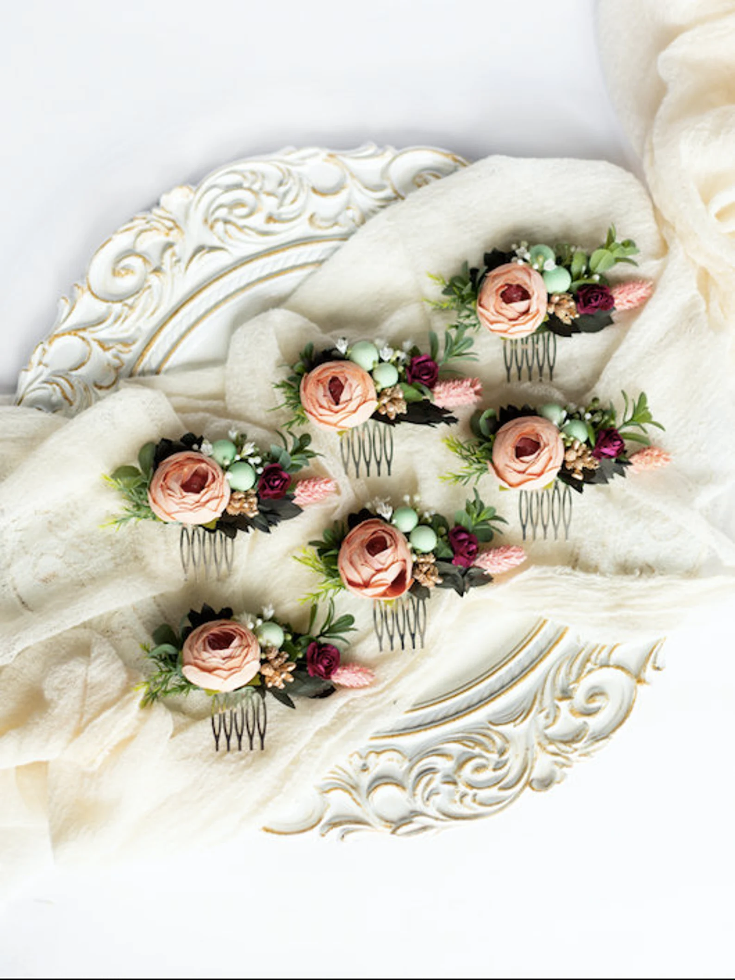 wedding flower comb, bridal flower comb, blush flower comb, boho flower comb, bridal flower comb, rustic wedding comb, bridesmaid comb, bride hair comb, holiday hair comb, burgundy floral comb, girl hair comb, nude flower comb, pastel flower comb, pink hair comb, greenery hair piece, mini hair comb, flower hair comb, orange flower comb, pink flower comb, gray flower comb, light pink comb, ivory hair piece, vintage bridal comb, outdoor wedding, floral comb bride