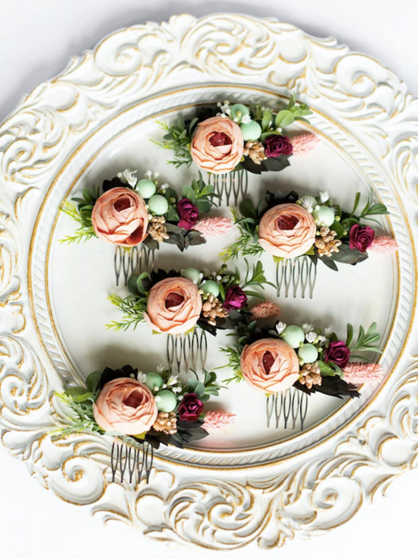 wedding flower comb, bridal flower comb, blush flower comb, boho flower comb, bridal flower comb, rustic wedding comb, bridesmaid comb, bride hair comb, holiday hair comb, burgundy floral comb, girl hair comb, nude flower comb, pastel flower comb, pink hair comb, greenery hair piece, mini hair comb, flower hair comb, orange flower comb, pink flower comb, gray flower comb, light pink comb, ivory hair piece, vintage bridal comb, outdoor wedding, floral comb bride