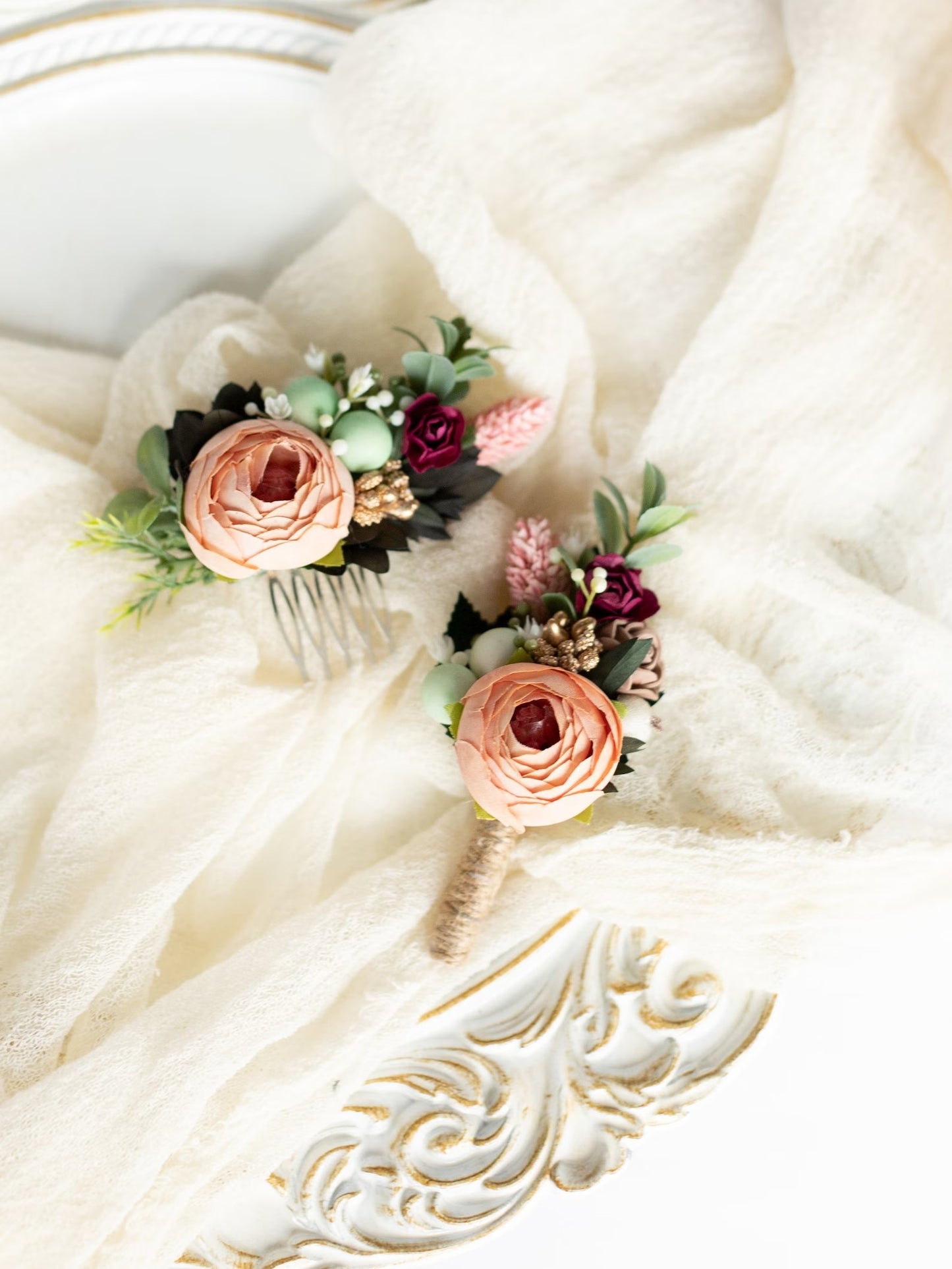 wedding flower comb, bridal flower comb, blush flower comb, boho flower comb, bridal flower comb, rustic wedding comb, bridesmaid comb, bride hair comb, holiday hair comb, burgundy floral comb, girl hair comb, headpiece, nude flower comb, pastel flower comb, pink hair comb, greenery hair piece, mini hair comb, flower hair comb, orange flower comb, pink flower comb, gray flower comb, light pink comb, ivory hair piece, vintage bridal comb, outdoor wedding, floral comb bride