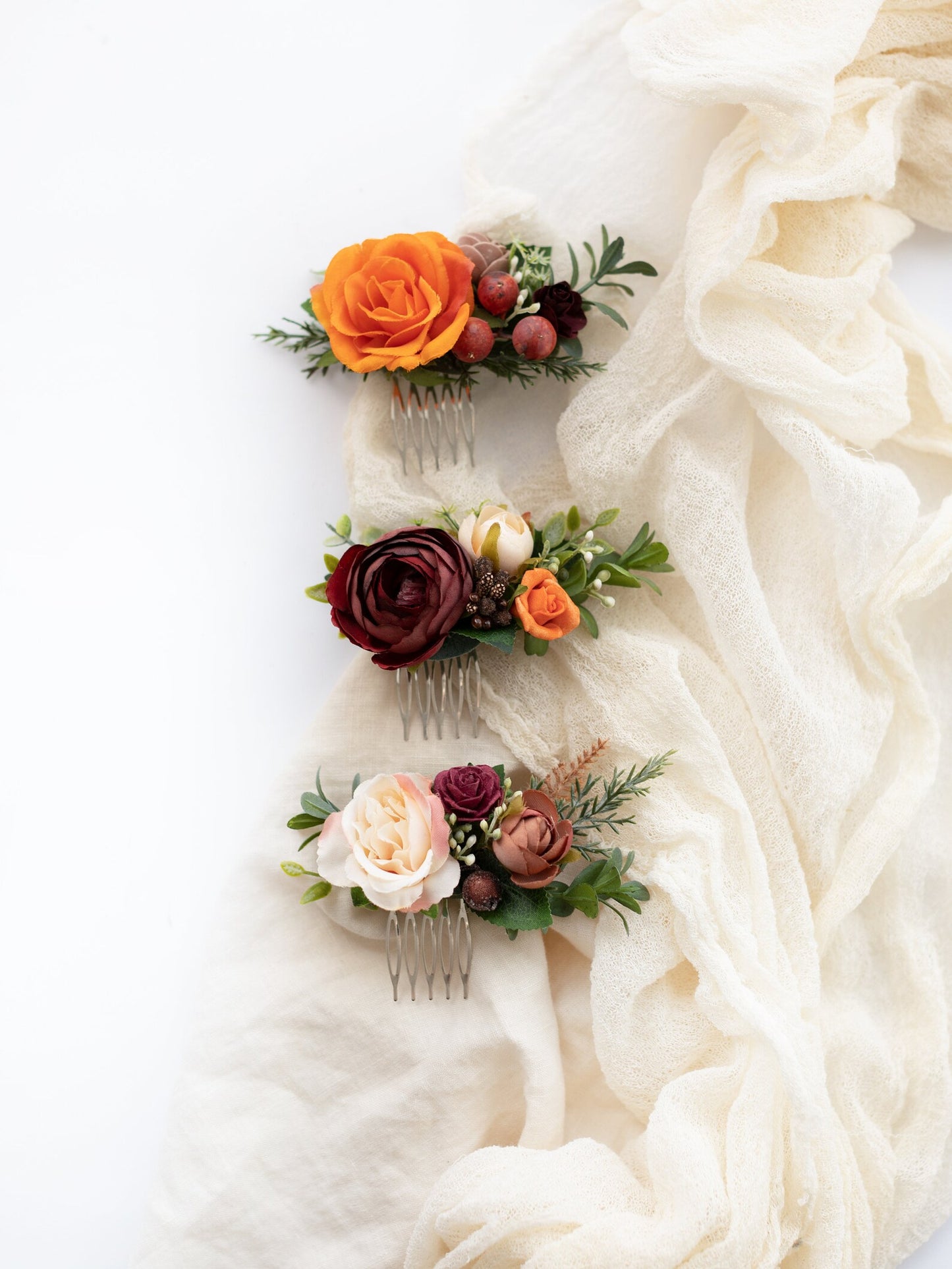 wedding flower comb, bridal flower comb, blush flower comb, boho flower comb, bridal flower comb, rustic wedding comb, bridesmaid comb, bride hair comb, holiday hair comb, burgundy floral comb, girl hair comb, nude flower comb, pastel flower comb, pink hair comb, greenery hair piece, mini hair comb, flower hair comb, orange flower comb, pink flower comb, gray flower comb, light pink comb, ivory hair piece, vintage bridal comb, outdoor wedding, floral comb bride