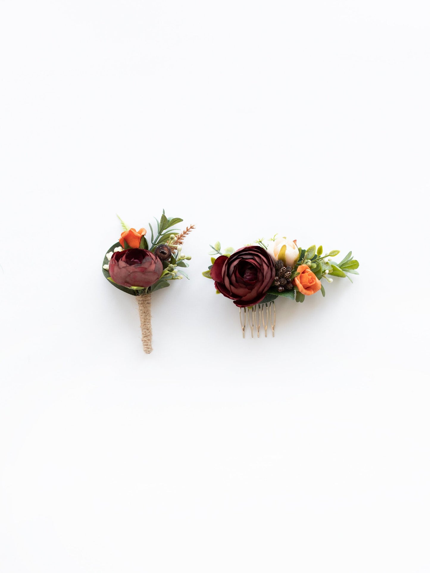 Burgundy hair comb